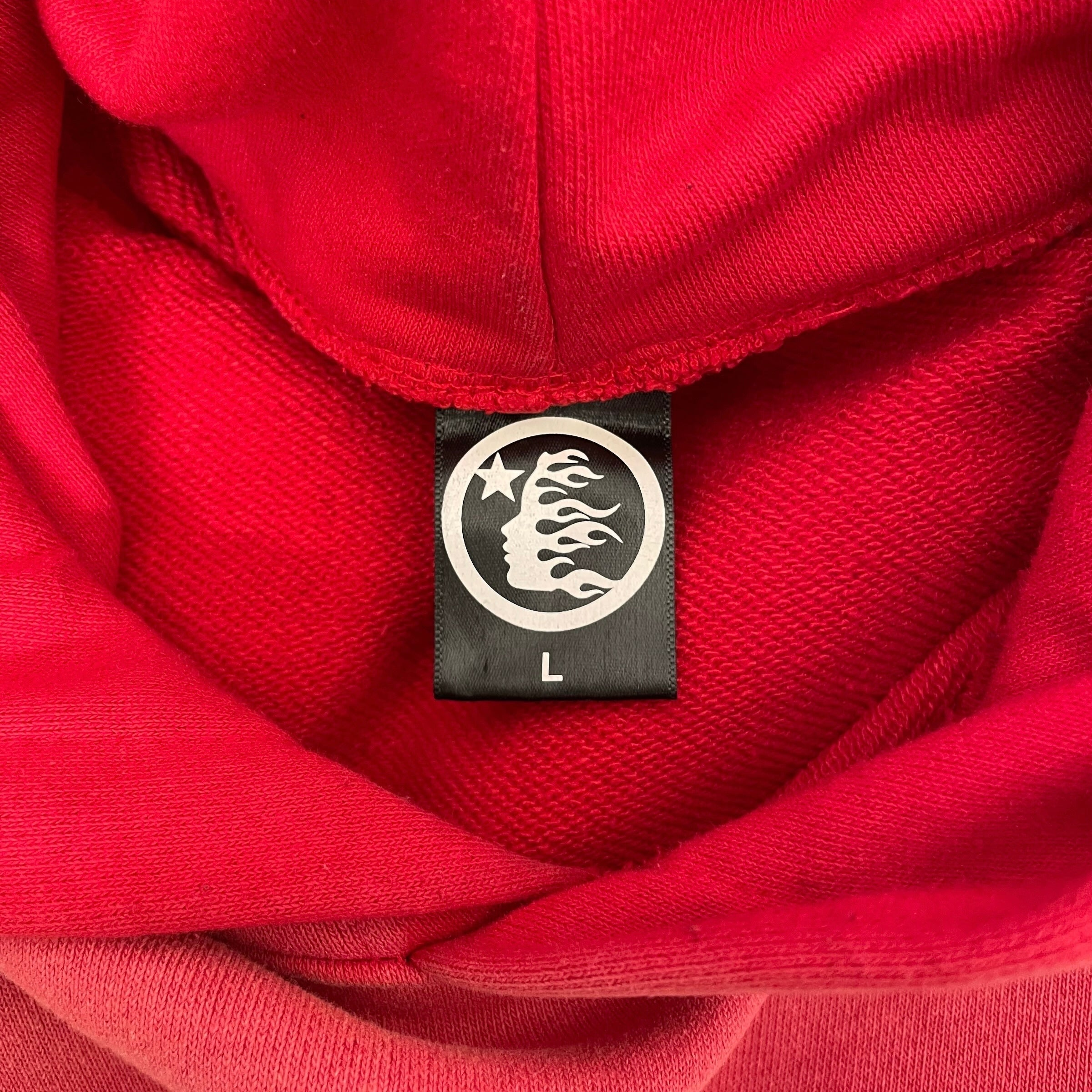 HELLSTAR/Hoodie/L/Cotton/RED/HELLSTAR RECORDS view 3