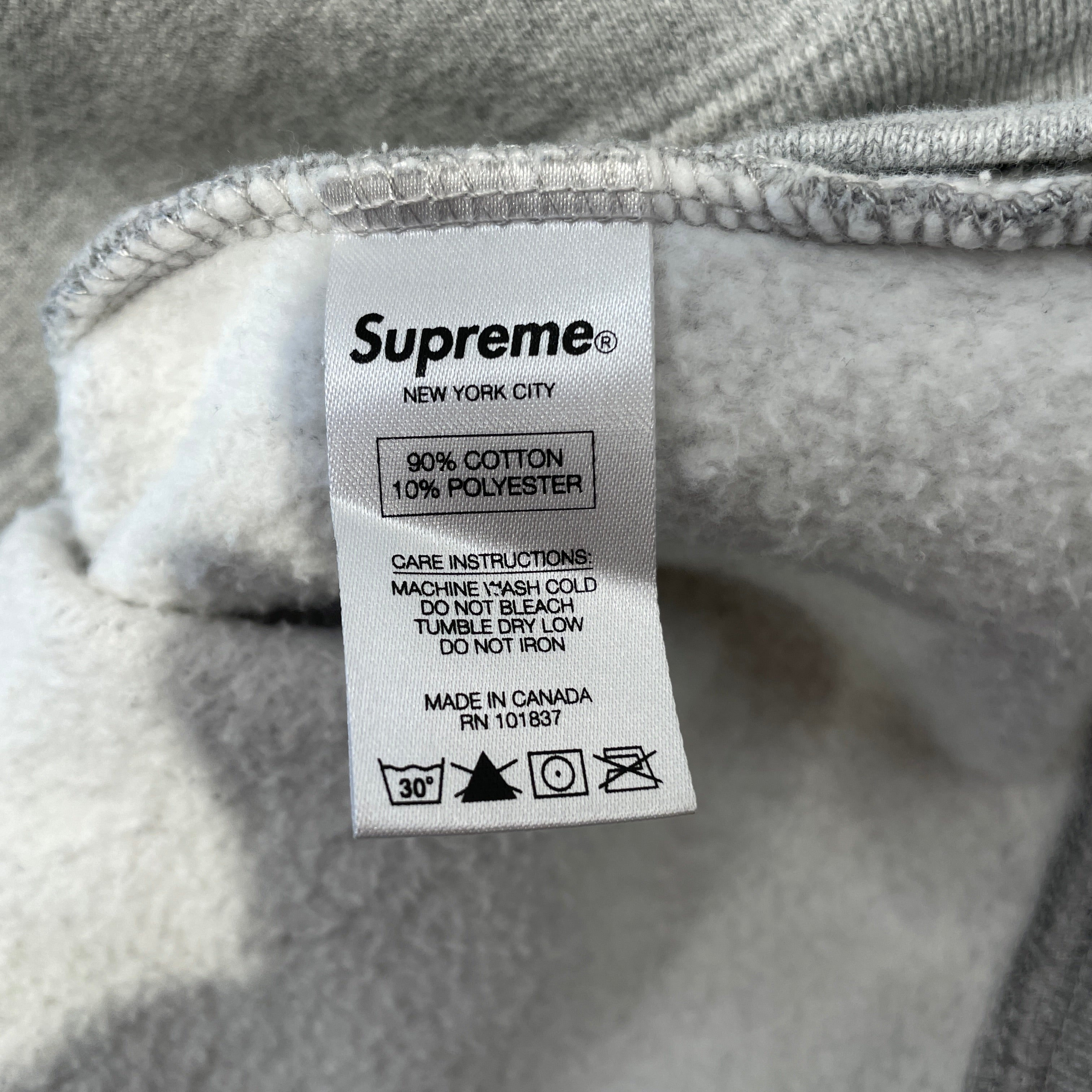 Supreme/Zip Up Hoodie/XL/Cotton/GRY/TOSHIO MAEDA ZIP UP view 4