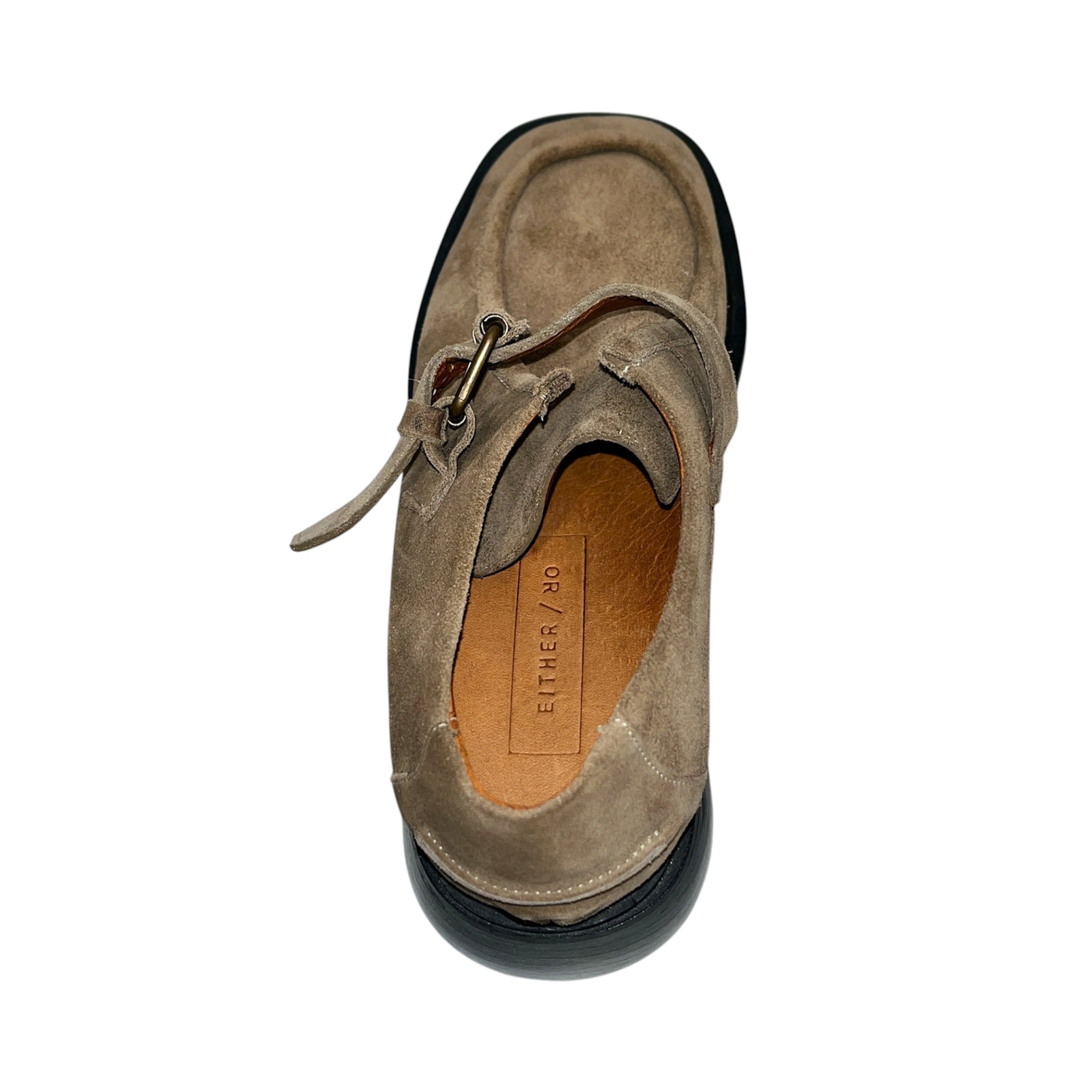 EITHER/ OR/Loafers/EU 40/Suede/BRW/THE MONK LOAFER BELT BUCKLE view 3