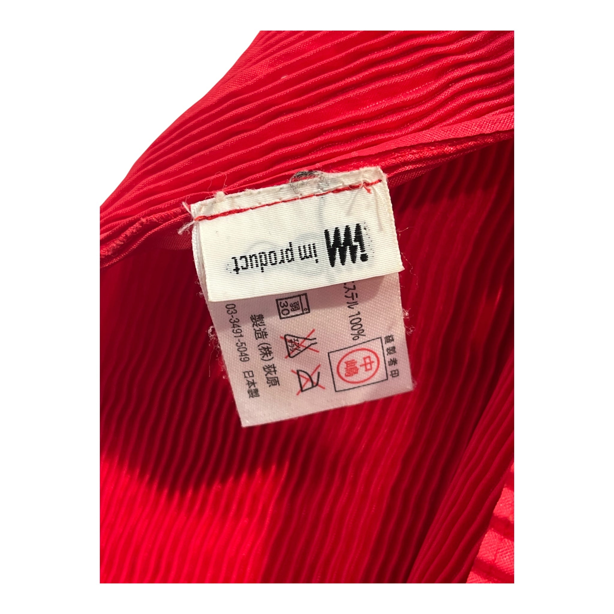 ISSEY MIYAKE/SL Dress/RED/RED PLEATED SL DRESS view 3