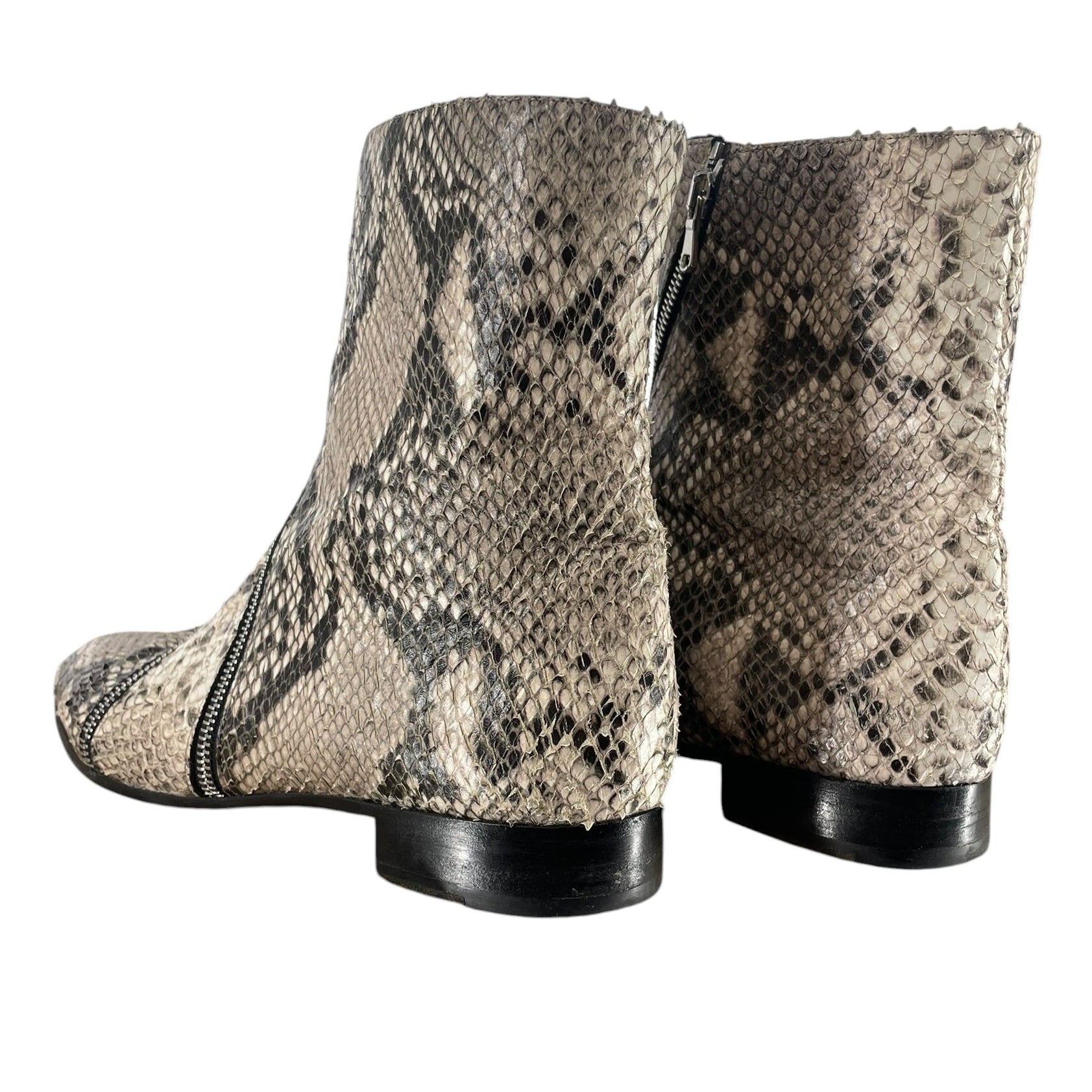 ALUMNAE/Boots/EU 39/Animal Pattern/Leather/CRM/SNAKESKIN ALL OVER ZIP view 2