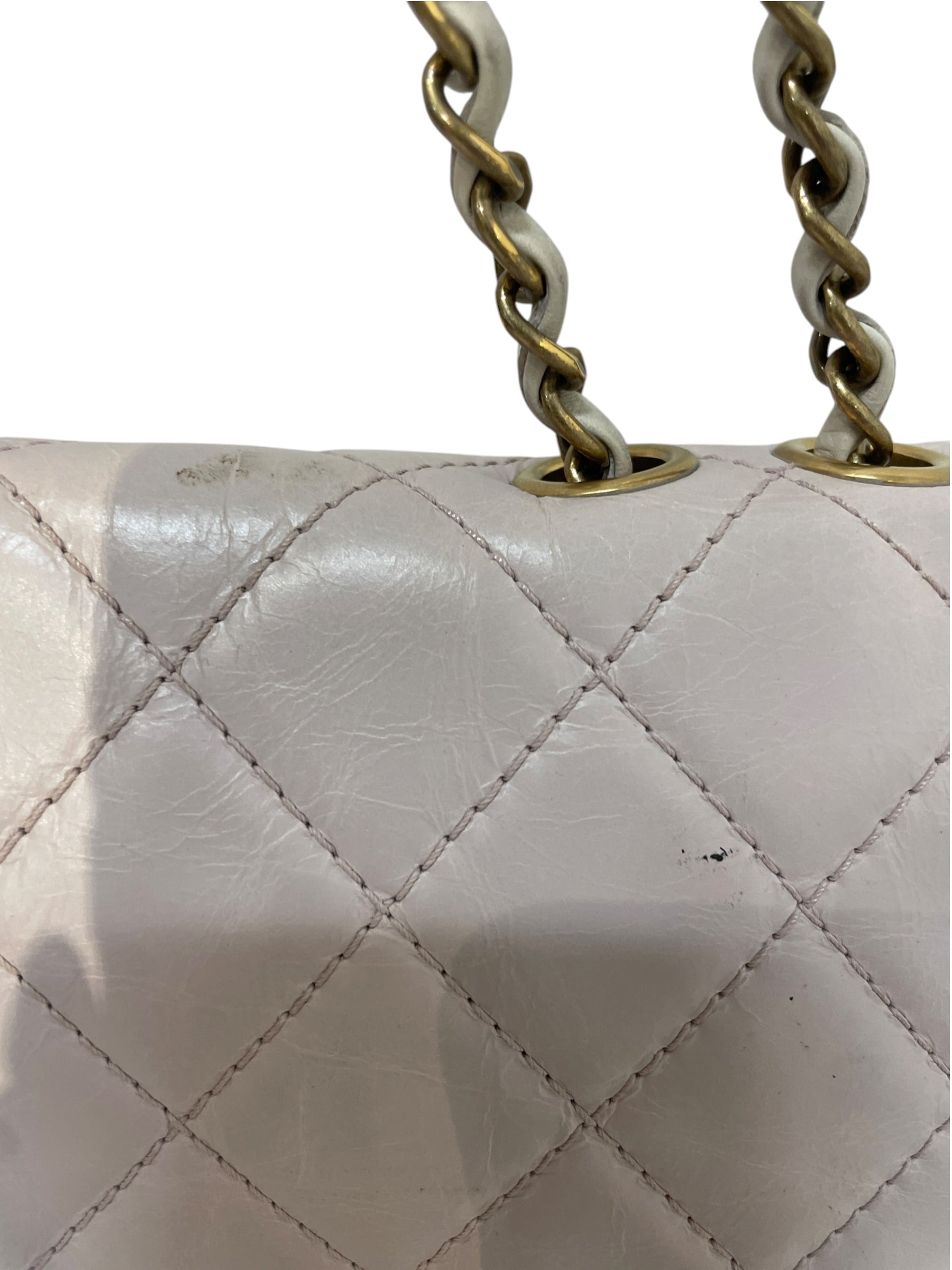 CHANEL/Cross Body Bag/Leather/Pink/A94758 quilted view 7