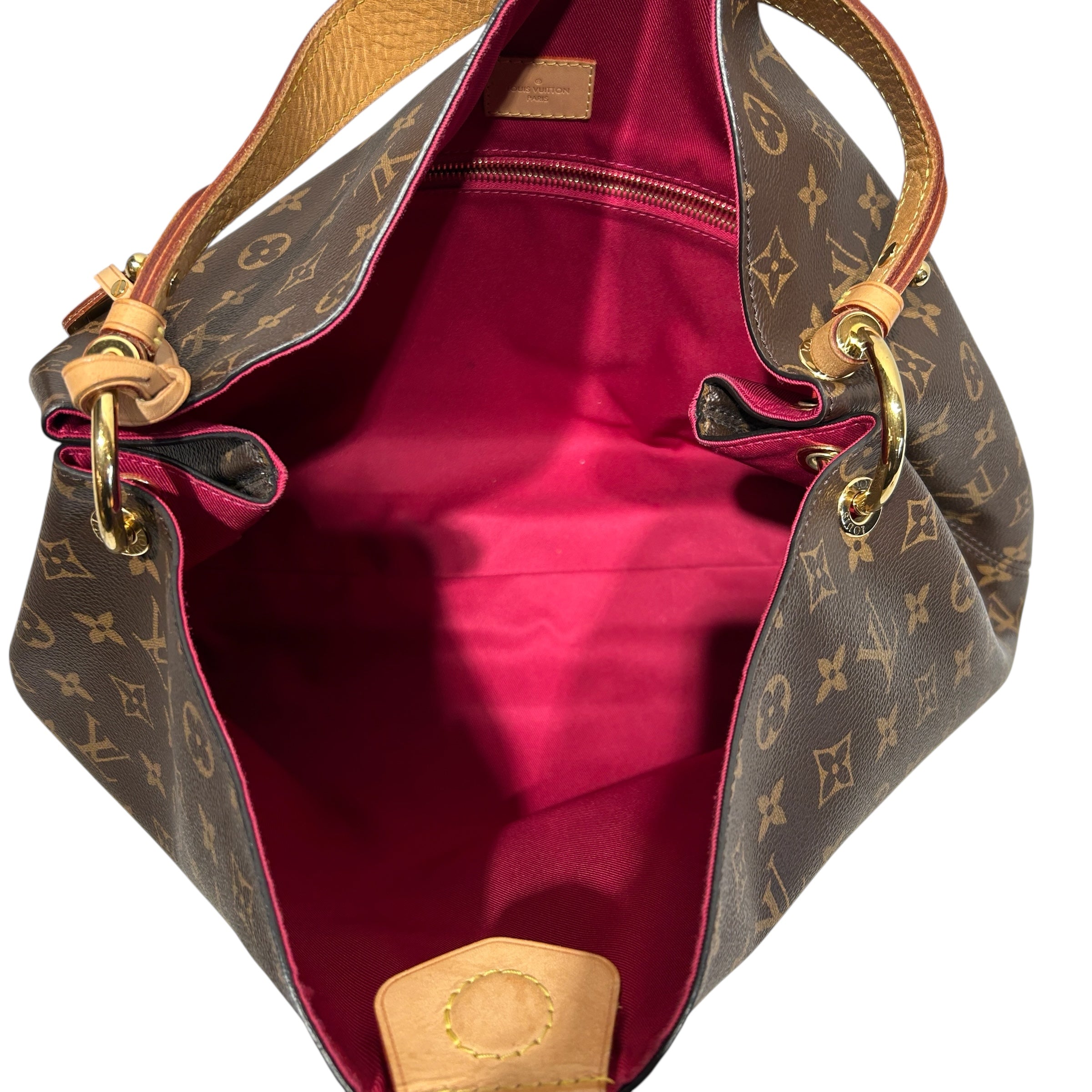 LOUIS VUITTON/Hand Bag/Monogram/Leather/BRW/GRACEFUL MM MONOGRAM view 5