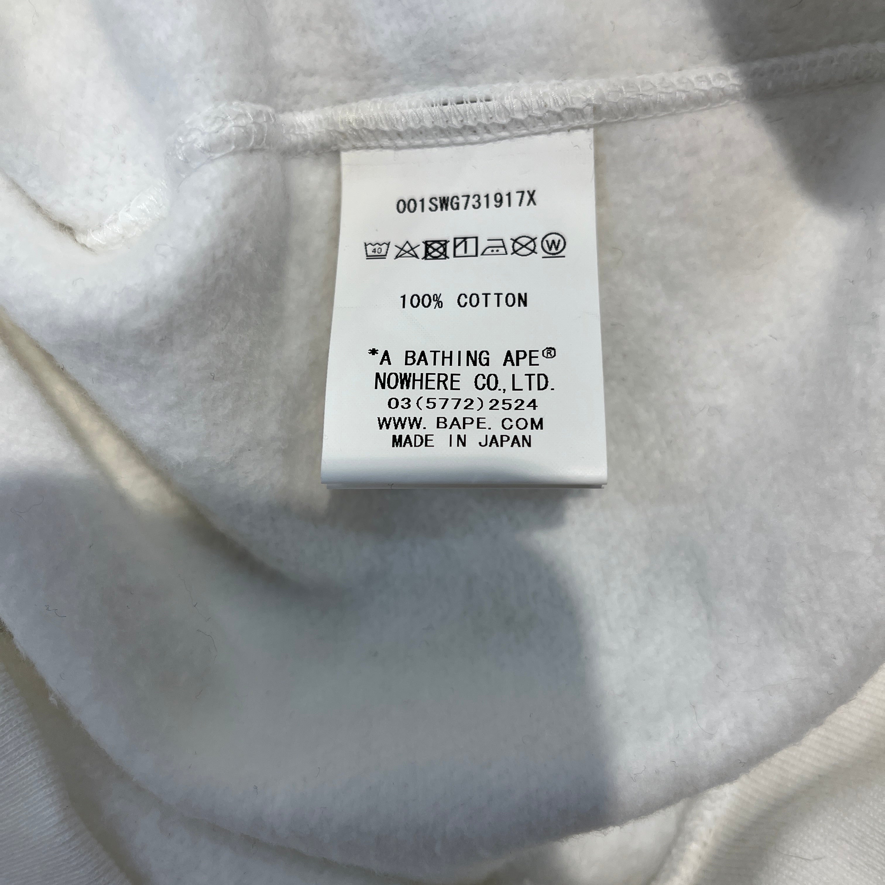 A BATHING APE/BABY MILO/Sweatshirt/M/Cotton/WHT/Fresh Prince Jazzy Jeff view 4