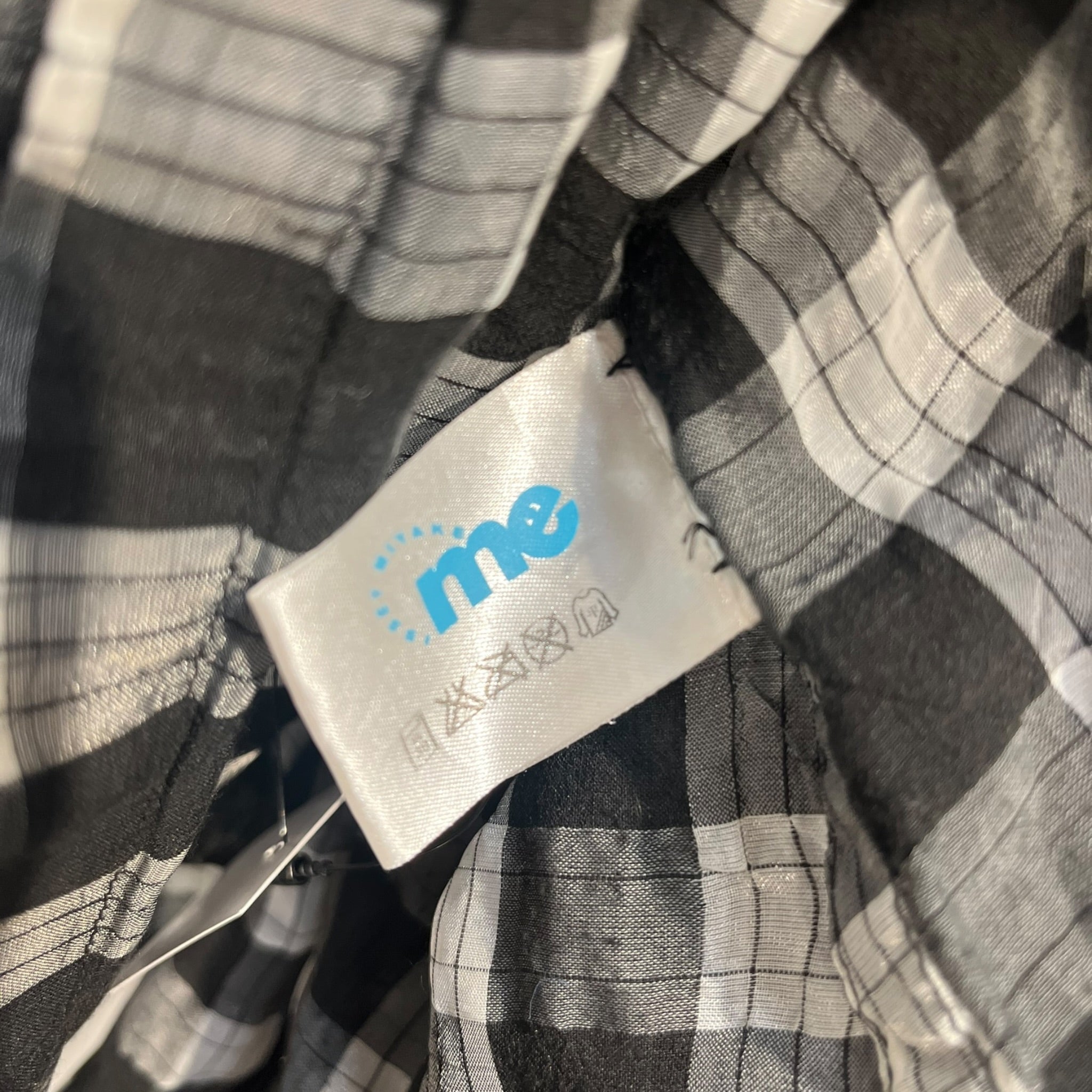 ISSEY MIYAKE/Camisole Dress/Plaid/Polyester/GRY/scrunch view 3