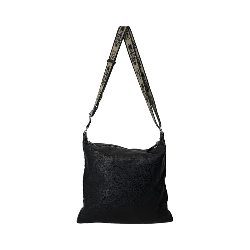 FENDI/Cross Body Bag/M/BLK/salleria messanger bag