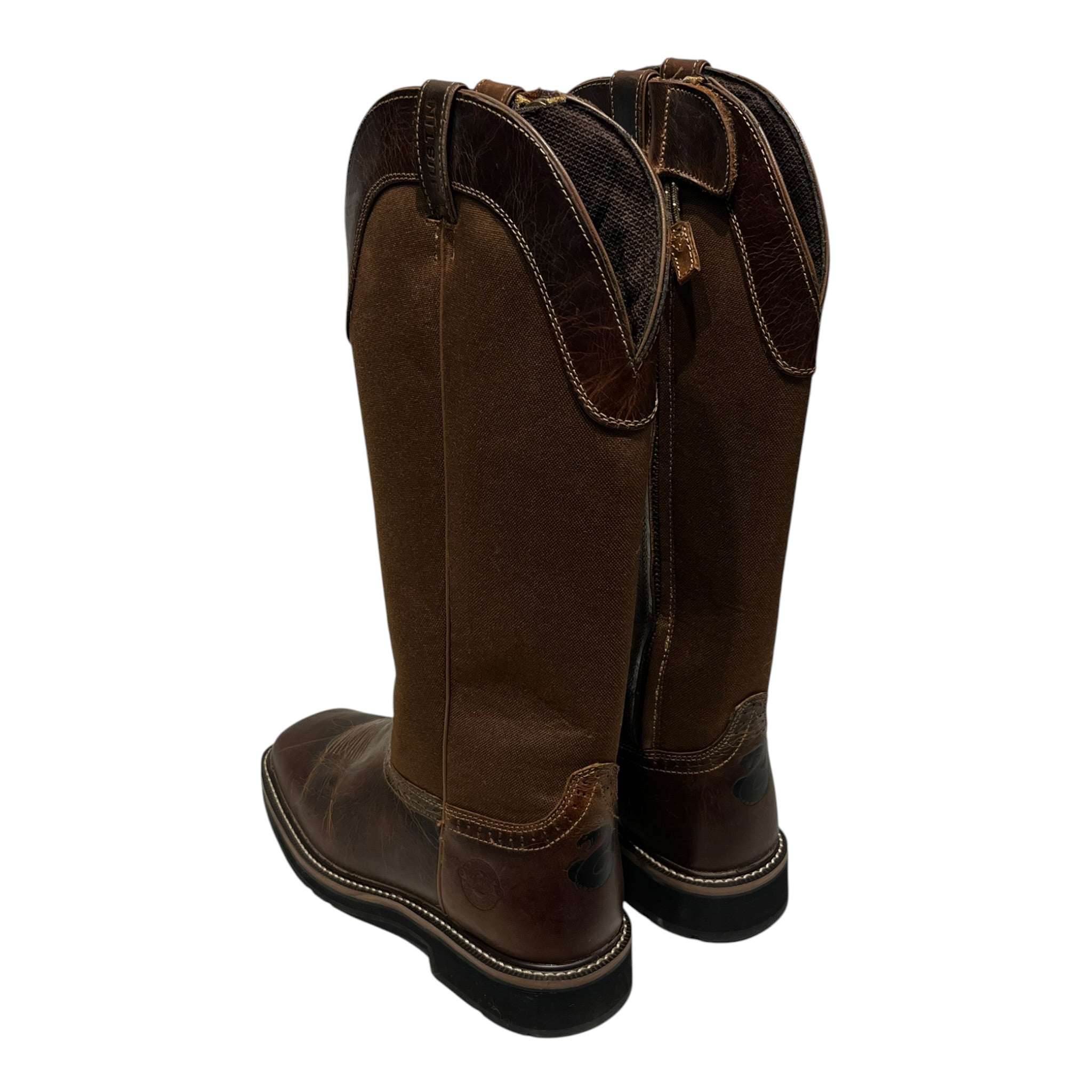 Justin BOOTS/Cowboy Boots/US 9.5/Leather/BRW/ view 2