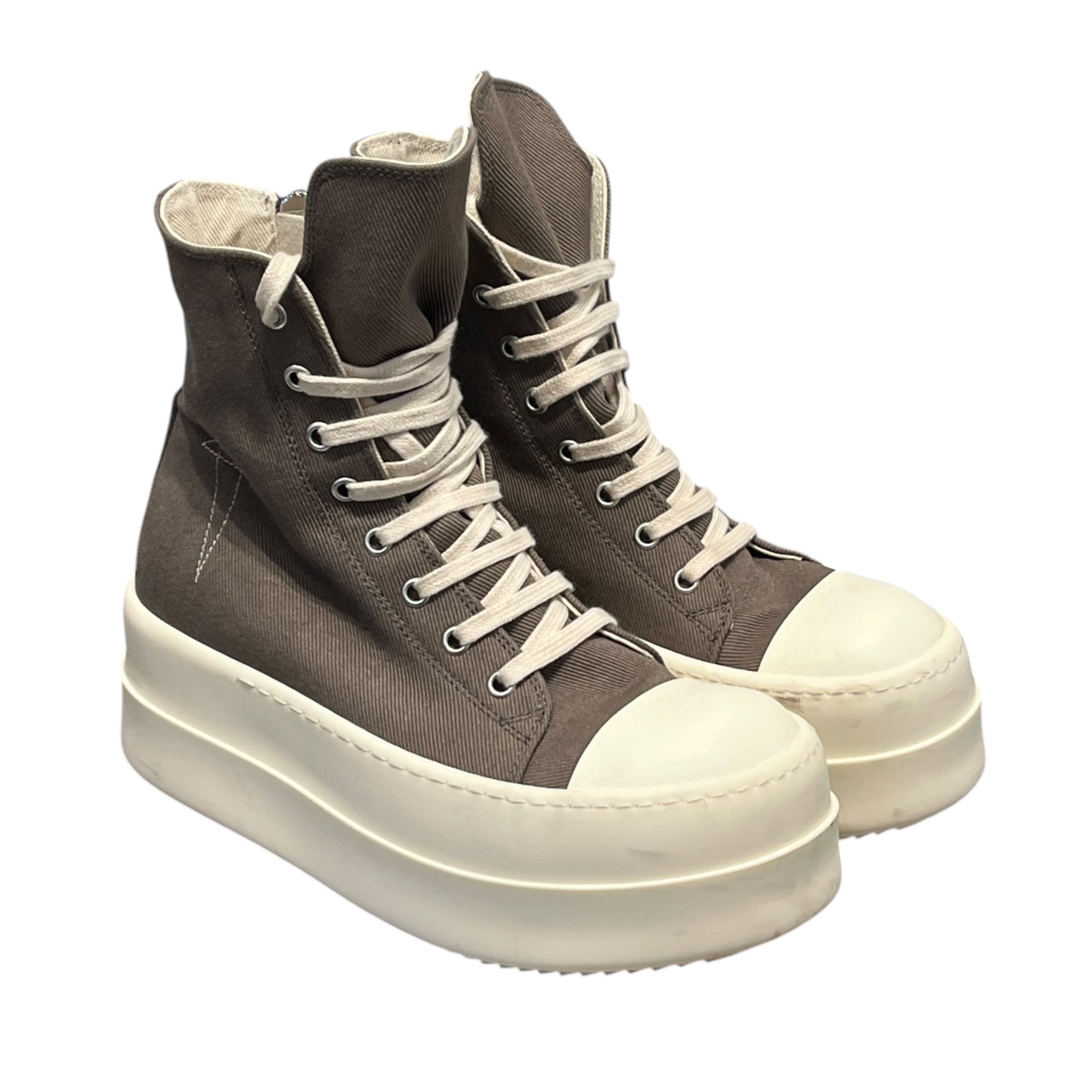 RICK OWENS DRKSHDW/Hi-Sneakers/EU 37.5/Cotton/GRY/Platform/MEGA BUMPER HIGH TOP view 1