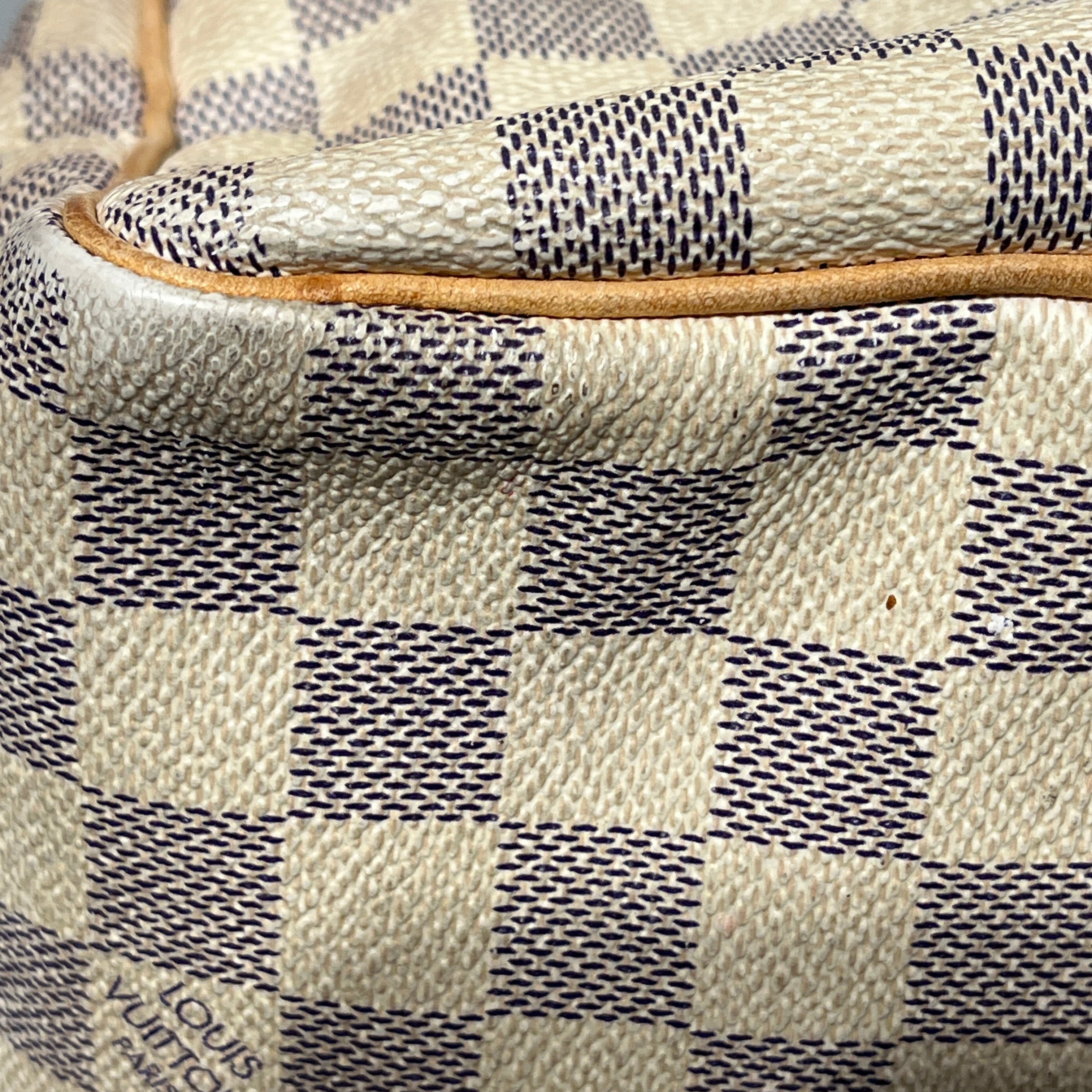 LOUIS VUITTON/Hand Bag/Monogram/Leather/CRM/SPEEDY 30 DAMIER AZUR view 10