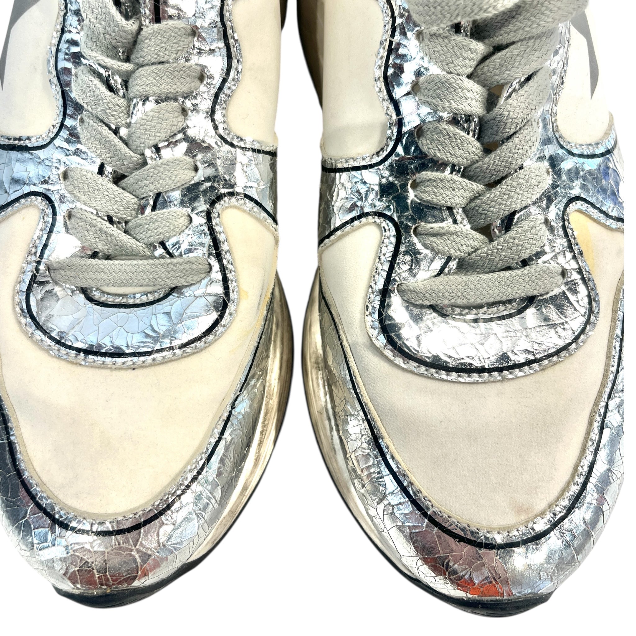 GOLDEN GOOSE/Low-Sneakers/EU 40/CRM/SILVER RUNNING SHOES view 5