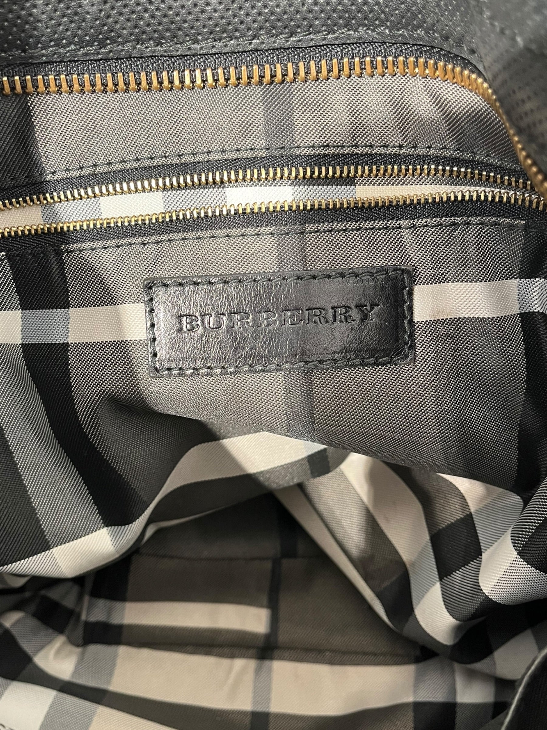 BURBERRY/Hand Bag/Leather/BLK/ view 6