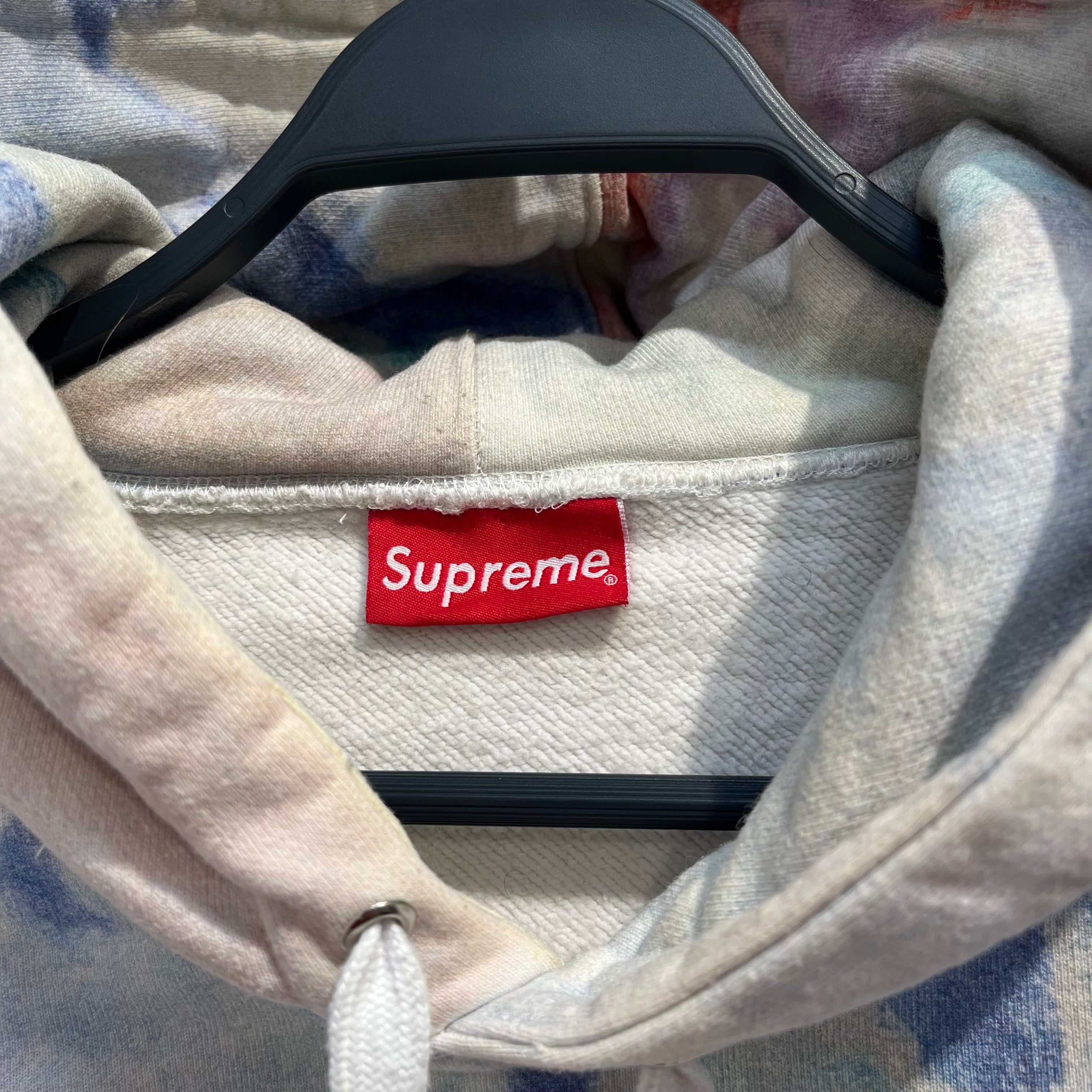 Supreme/Hoodie/L/Cotton/MLT/water color multi color effect view 3