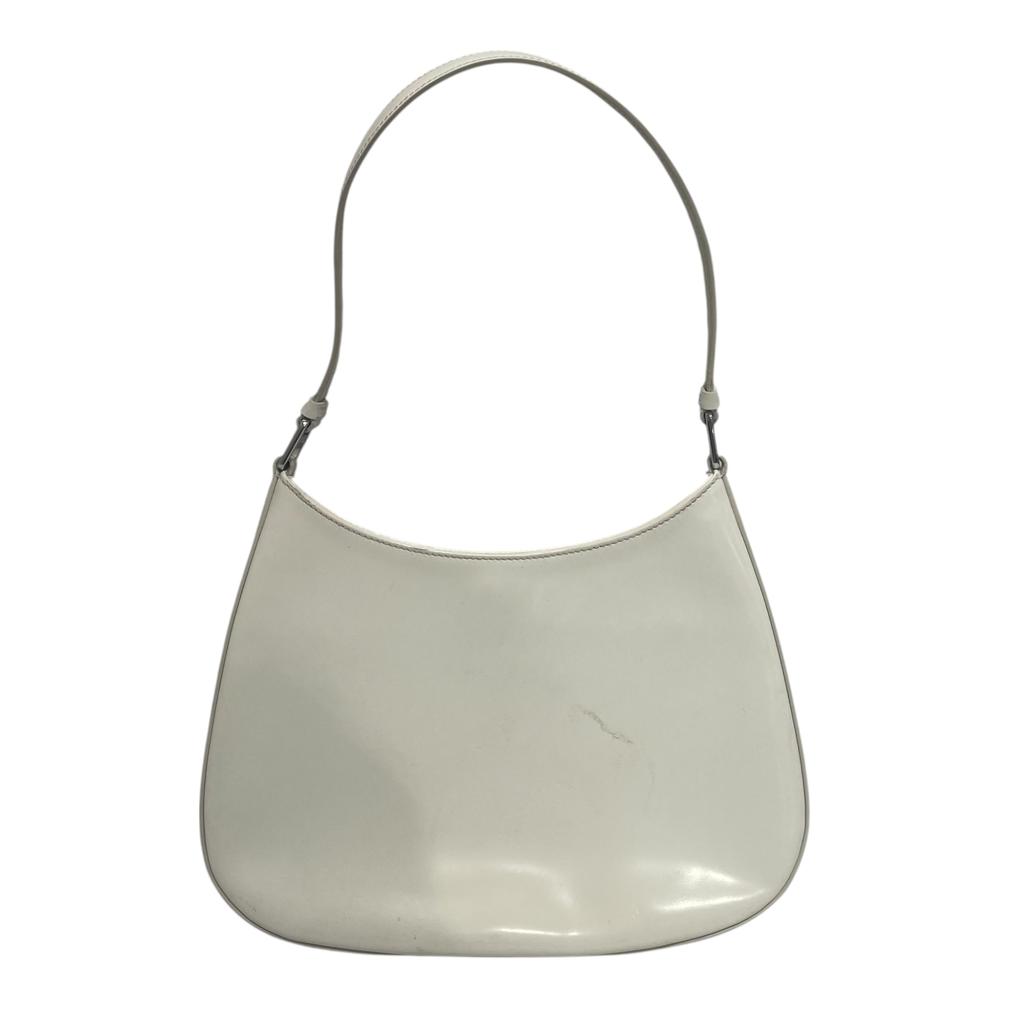 PRADA/Hand Bag/WHT/Enameled Cleo Bag view 2