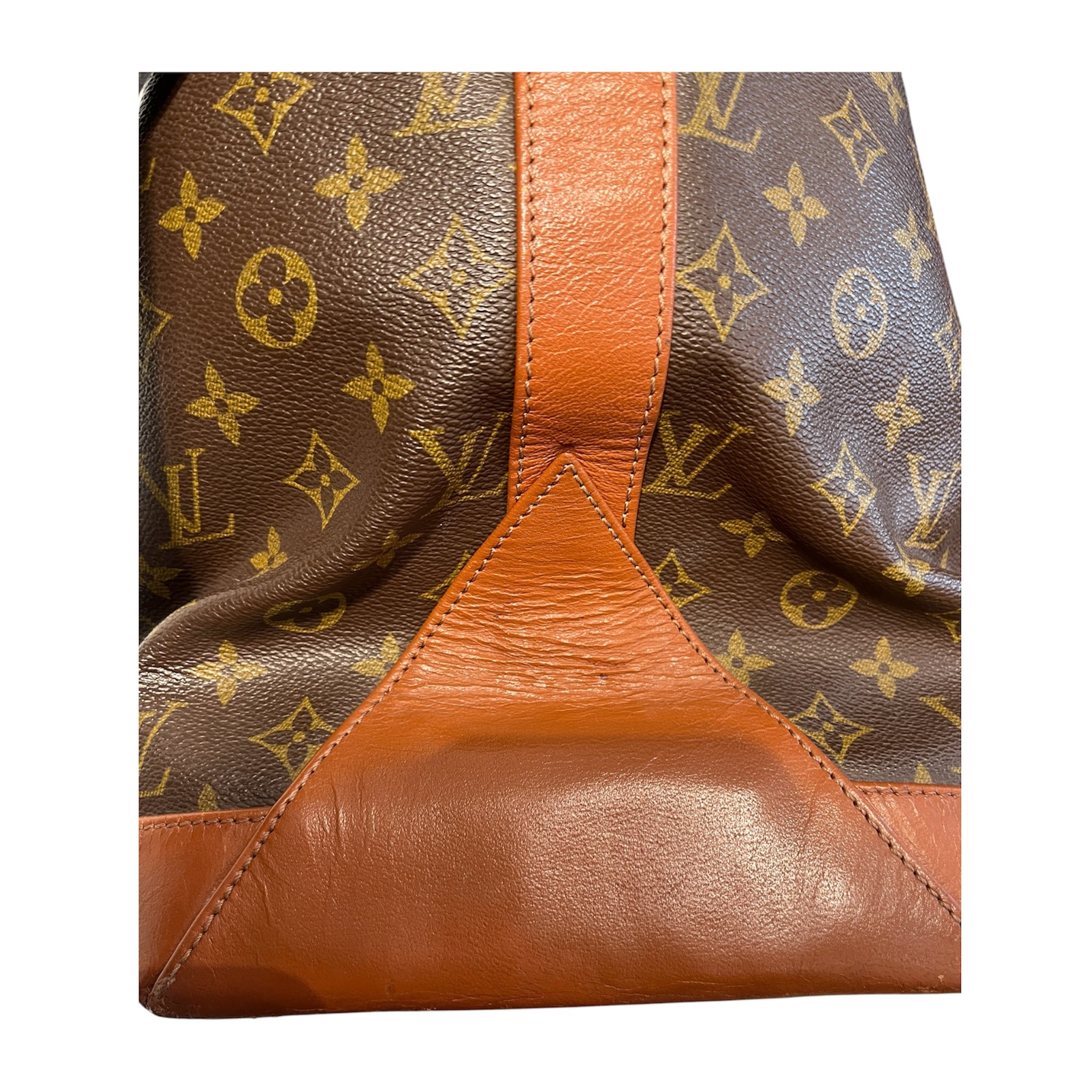 LOUIS VUITTON/Tote Bag/Monogram/Leather/BRW/Sac weekend PM/gold hardware view 7