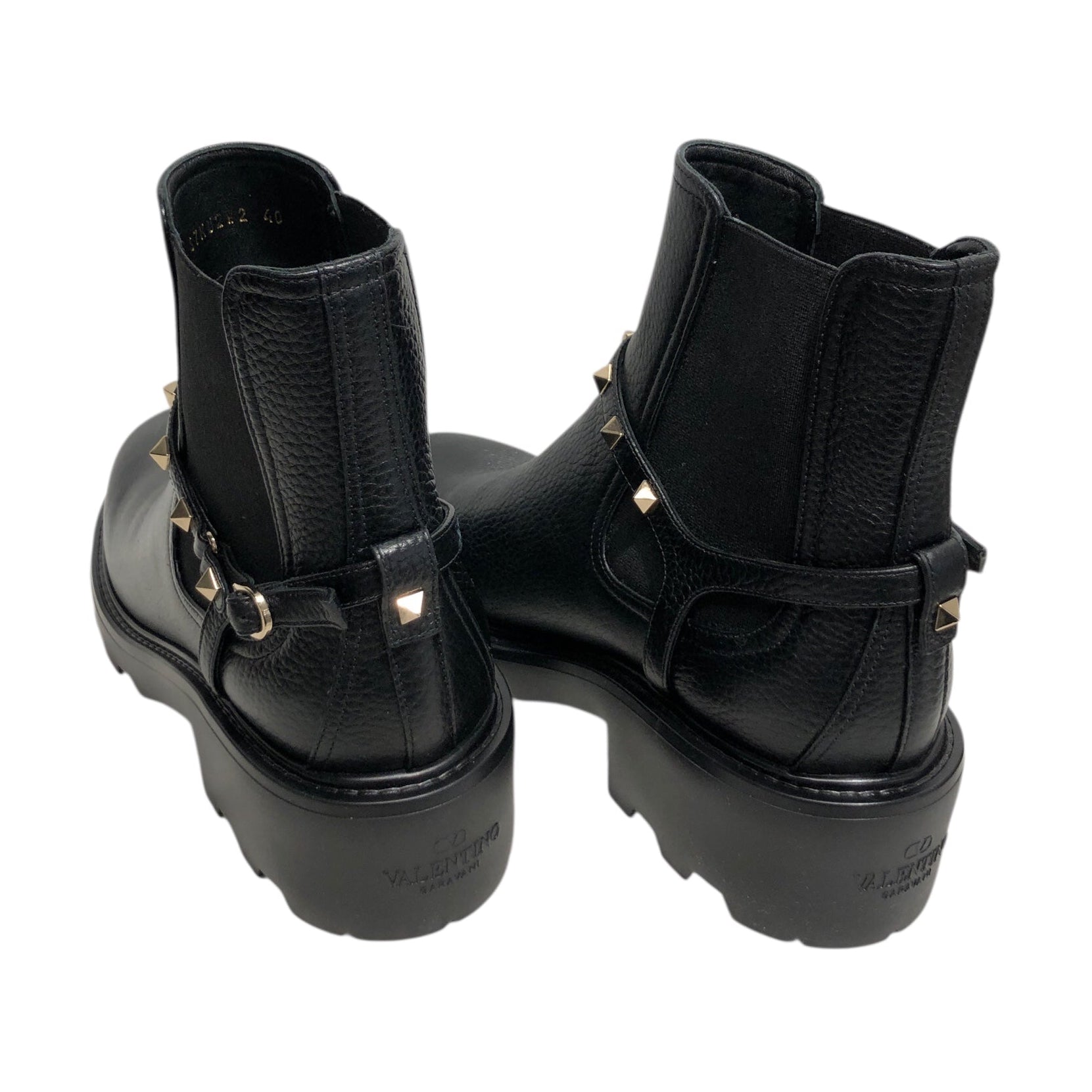 VALENTINO GARAVANI/Chelsea Boots/EU 40/Leather/BLK/ view 2