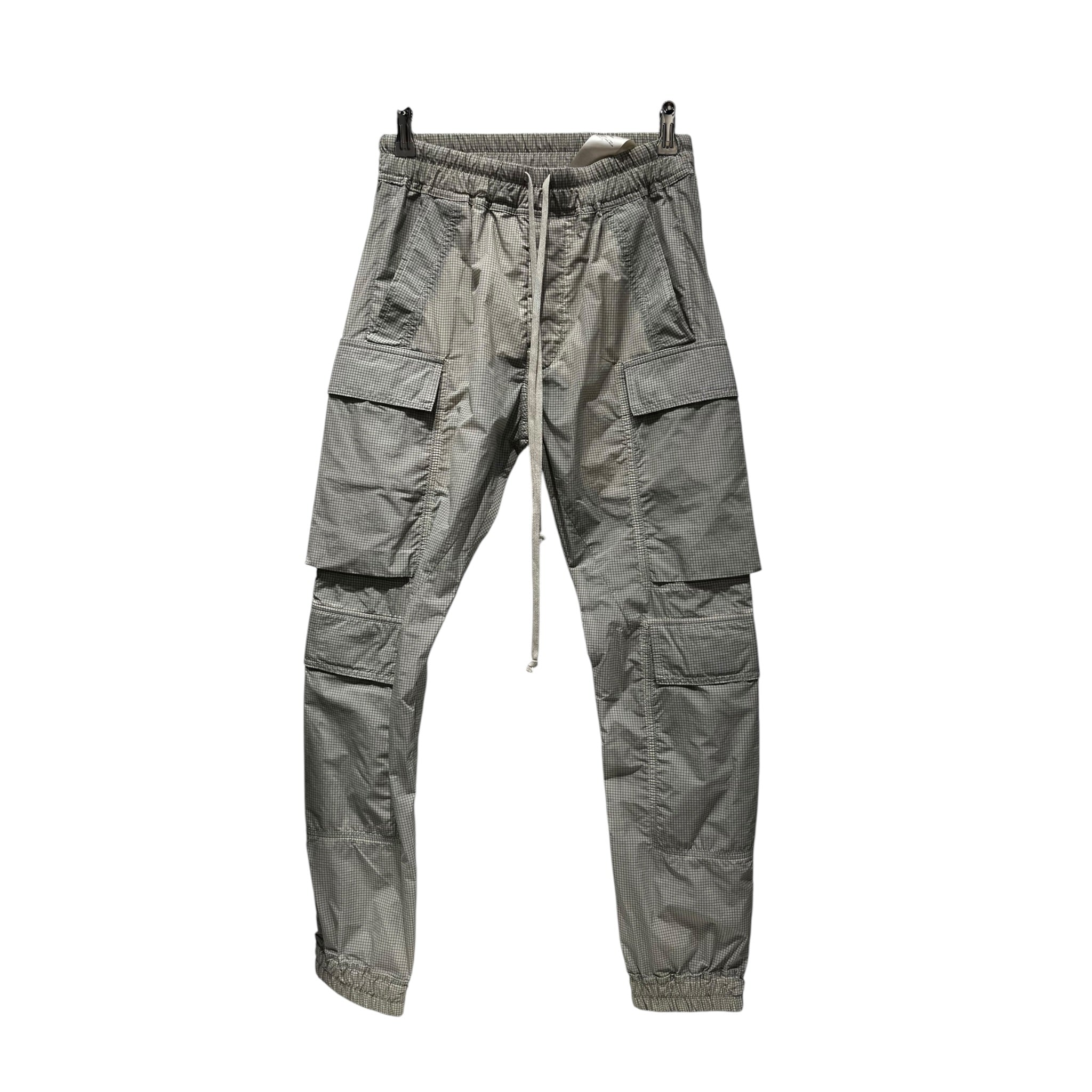 Rick Owens/Cargo Pants/44/Nylon/GRY/Plaid/ view 1