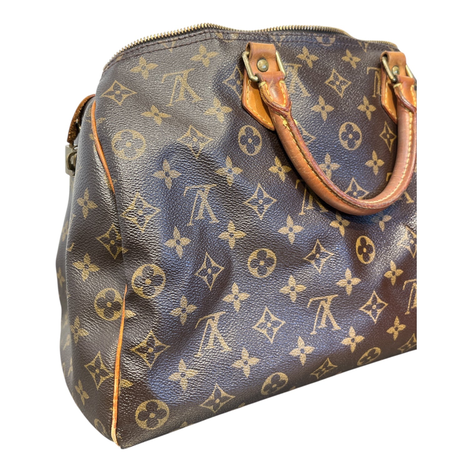 LOUIS VUITTON/Bag/Monogram/Leather/BRW/Speedy 35 view 6