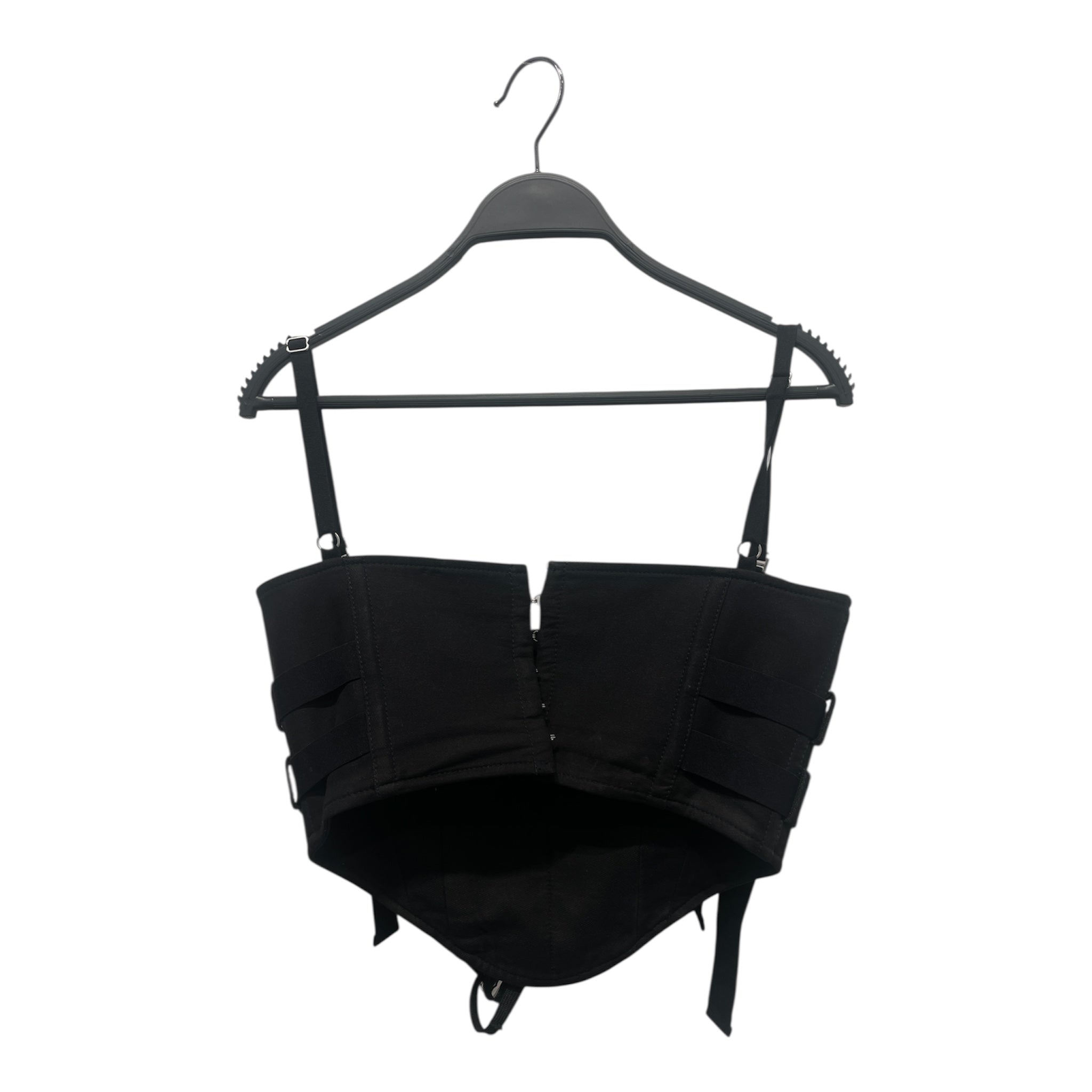 DION LEE/SL Blouse/6/Cotton/BLK/BONED CORSET view 2