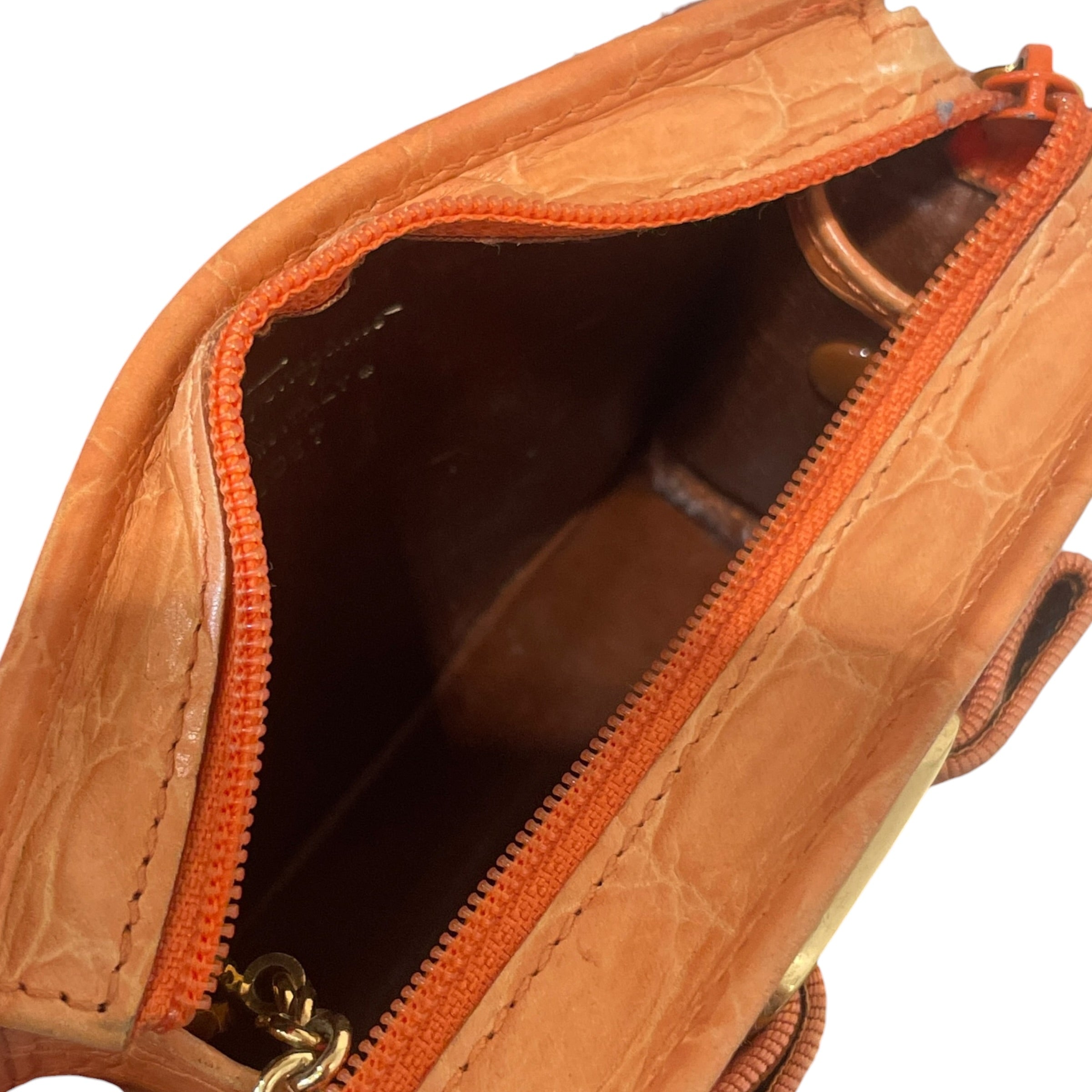 Salvatore Ferragamo/Accessories/Leather/ORN/Croc / Gold Lock view 4