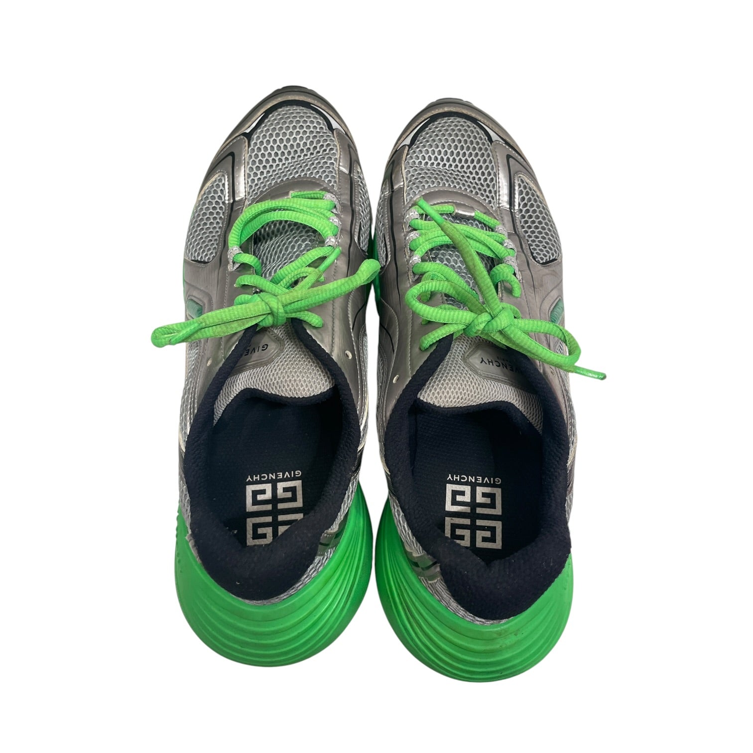 GIVENCHY/Low-Sneakers/EU 47/Cotton/GRY/GREEN LACES FR 1212 view 3