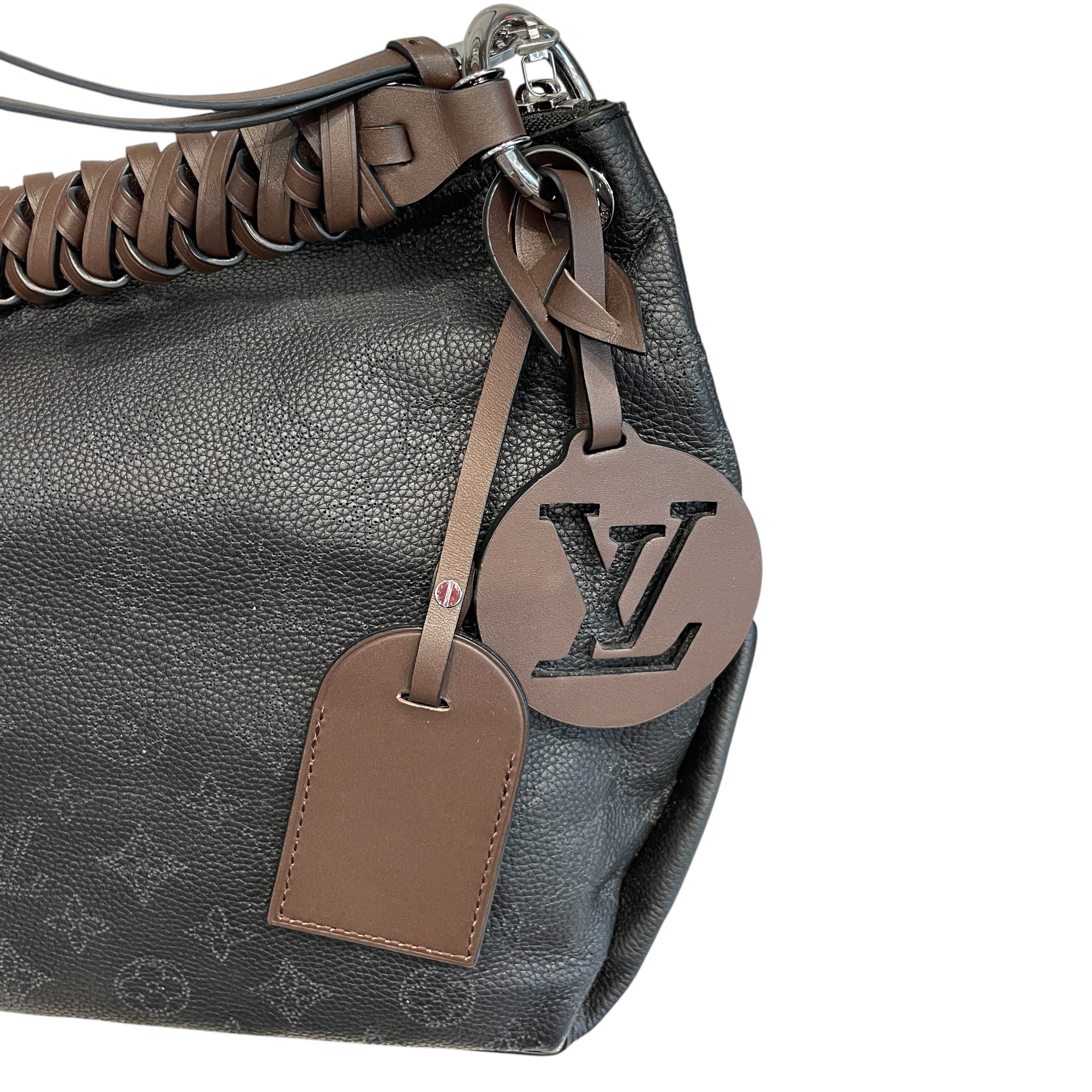LOUIS VUITTON/Bag/Leather/BLK/monogram mahina view 5