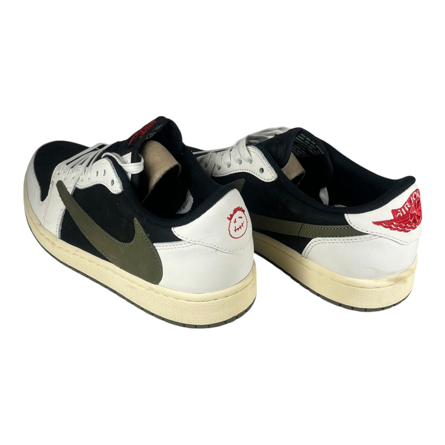 NIKE/TRAVIS SCOTT/Low-Sneakers/US 11/Suede/WHT/Travis Scott AJ1 Low Olive view 2