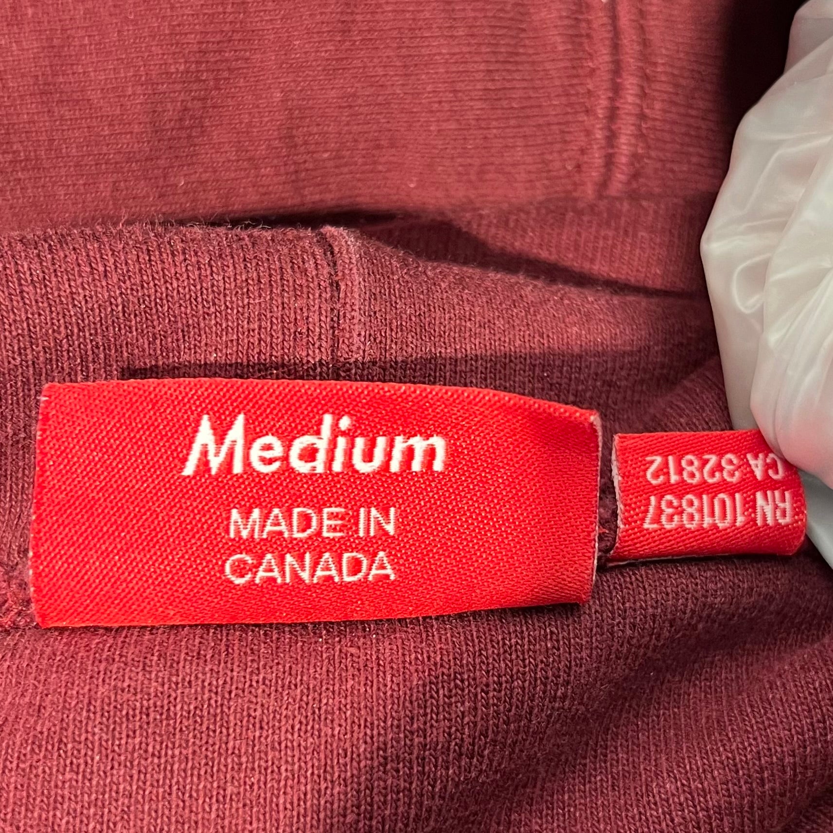 Supreme/Hoodie/M/Graphic/Cotton/BRD/burgundy reverse fleece view 4