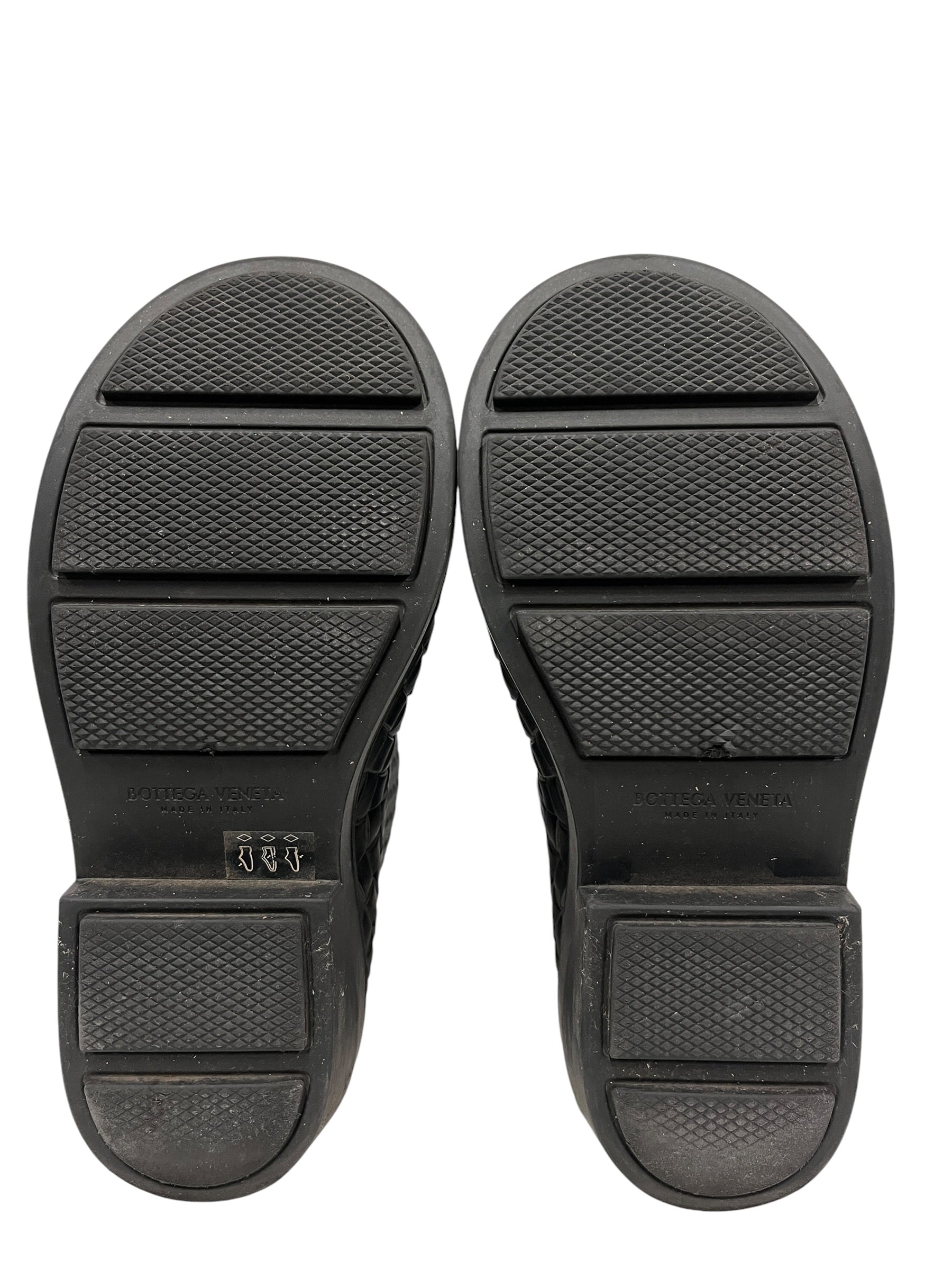 BOTTEGA VENETA/Rain Boots/EU 38/BLK/Intrecciato Weave Rubber view 3