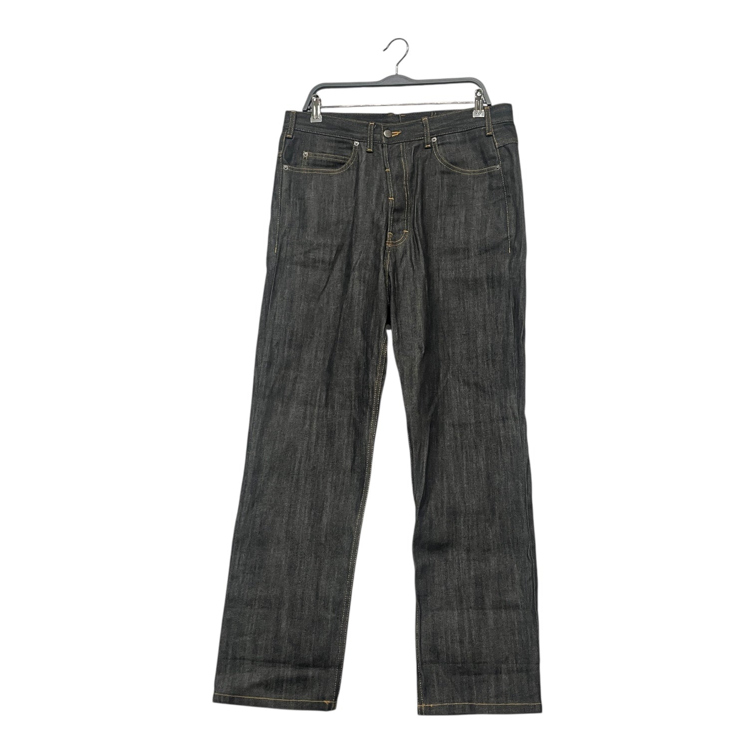 FINAL HOME/Straight Pants/M/Denim/IDG/Button Fly/RAW DENIM view 1
