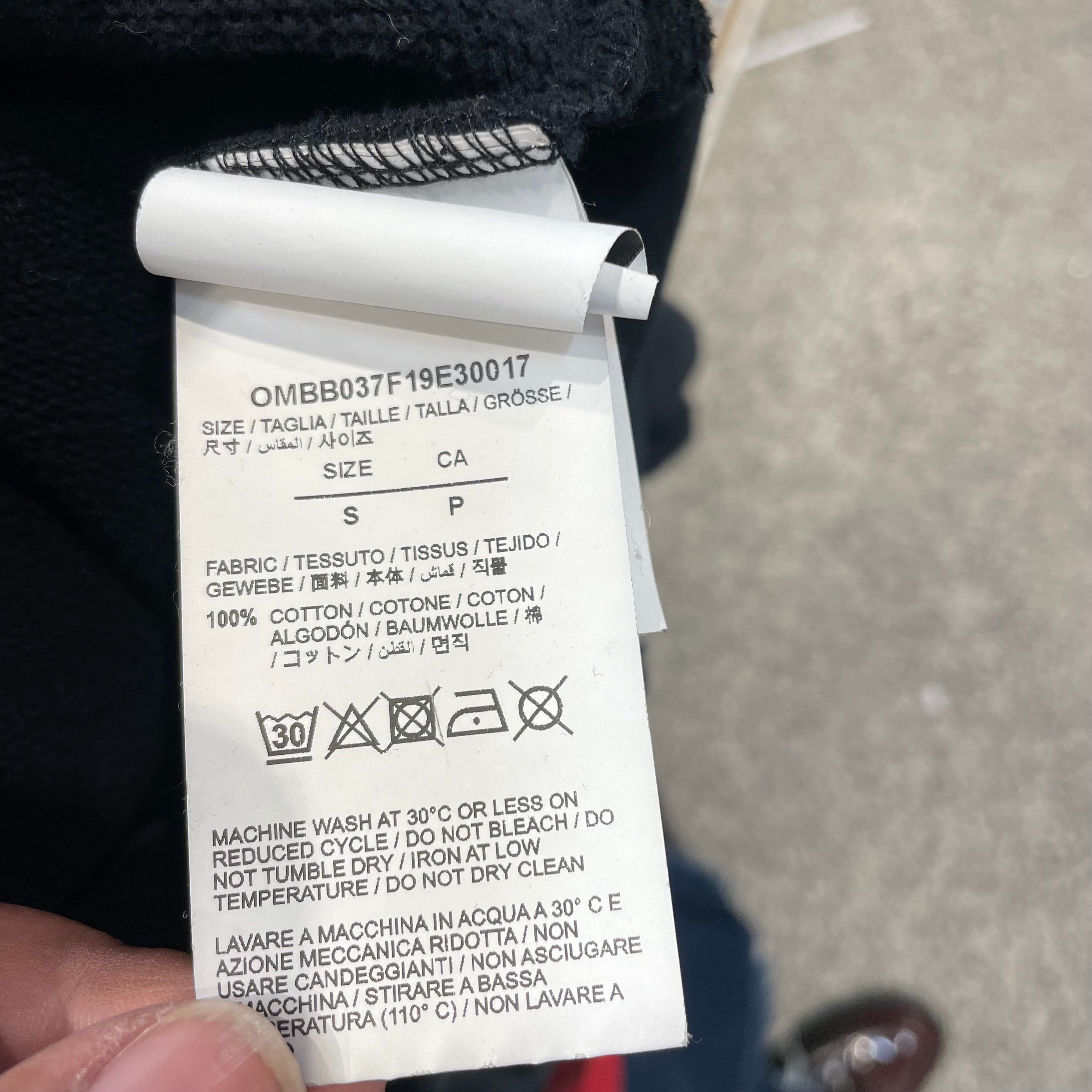 OFF-WHITE/Hoodie/S/Graphic/Cotton/BLK/wizard 2013 view 4