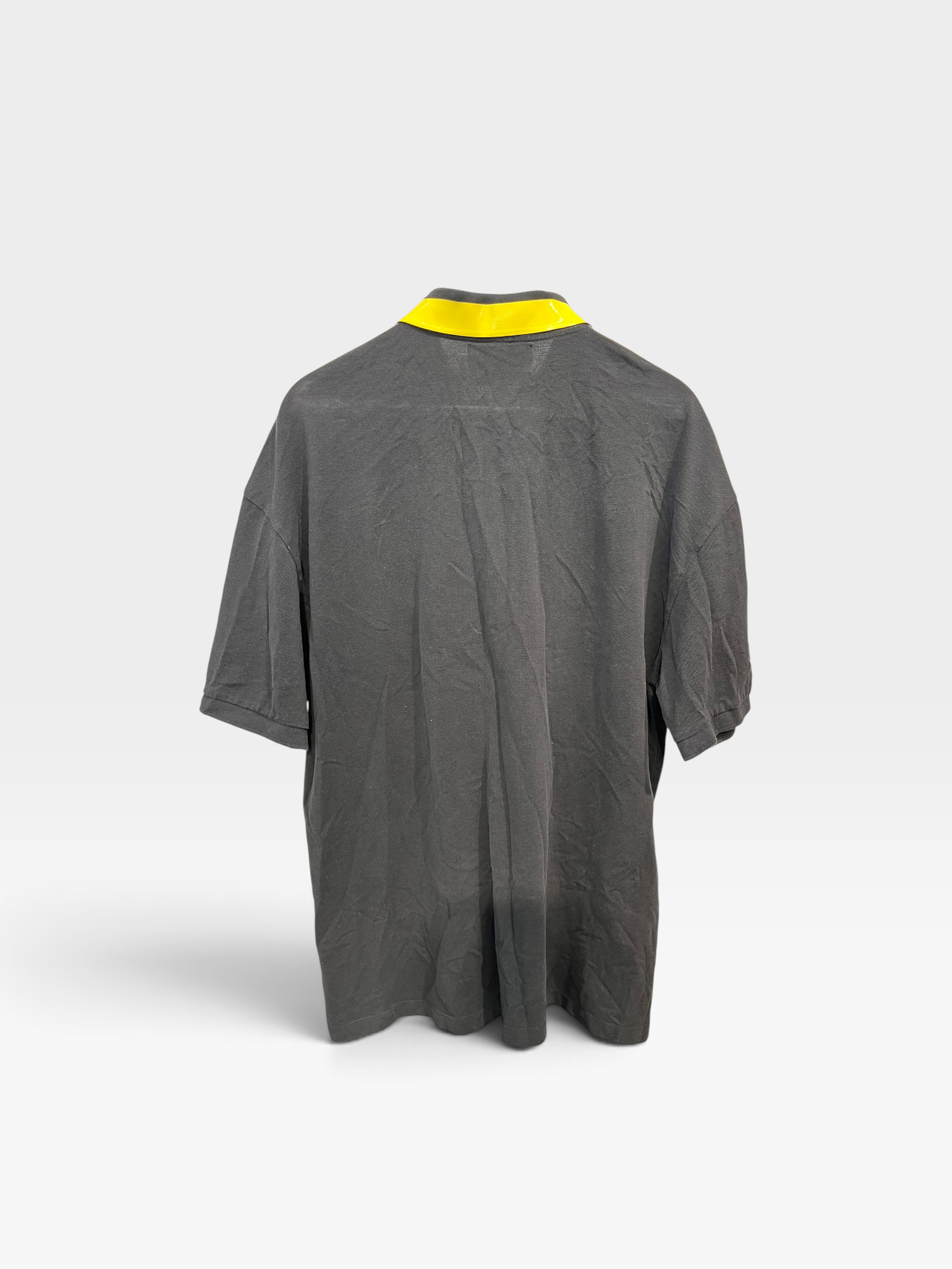 RAF SIMONS/FRED PERRY/Polo Shirt/44/Cotton/BLK/oversized snap button polo view 2