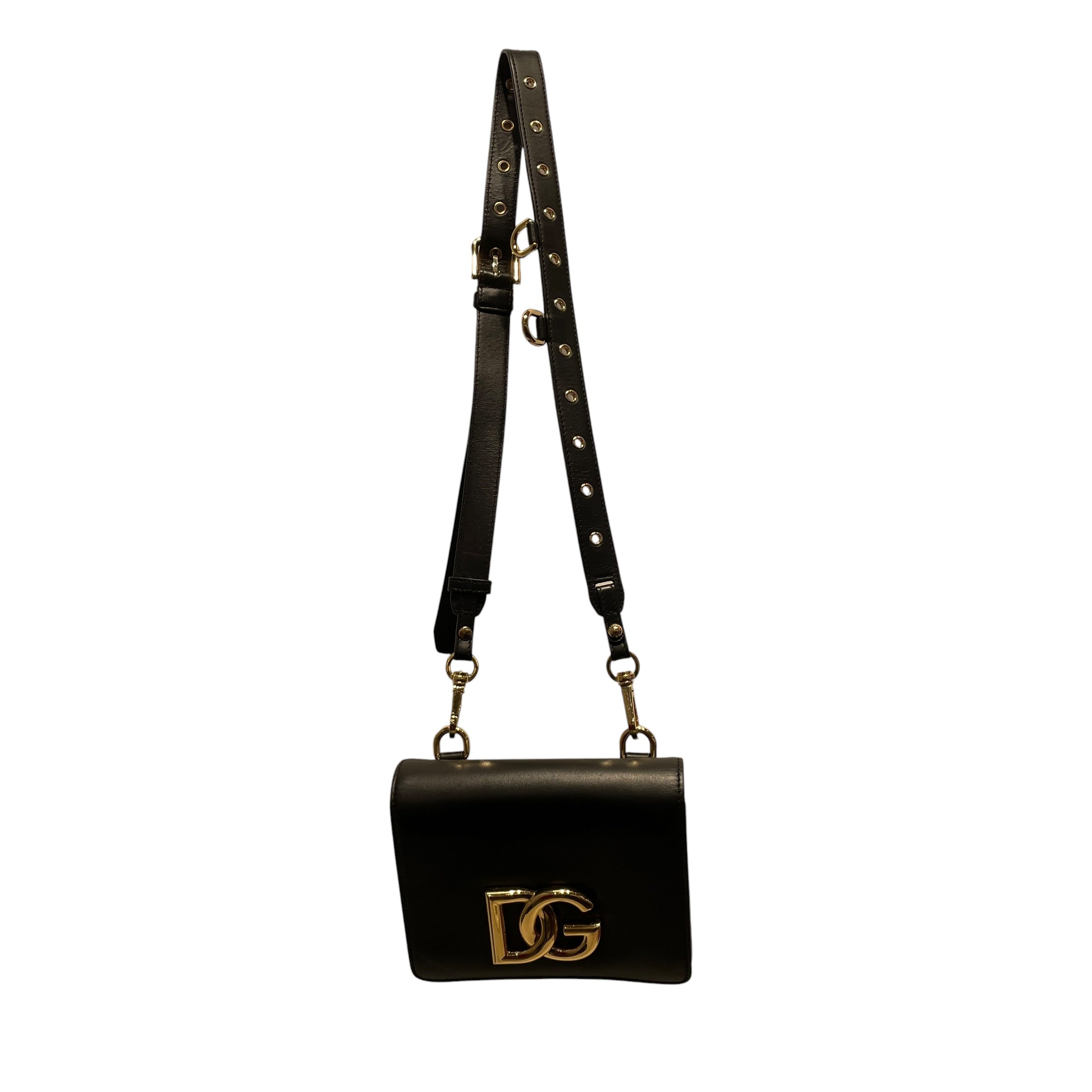 DOLCE&GABBANA/Cross Body Bag/Leather/BLK/LEATHER CROSS BODY view 1