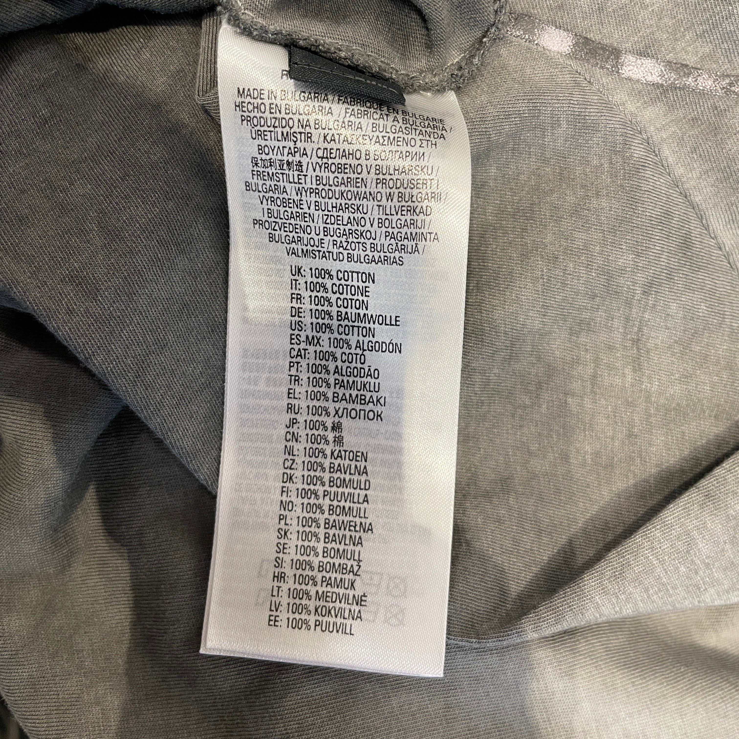 DIESEL/T-Shirt/L/Cotton/GRY/DIESEL ASHY TSHIRT view 4