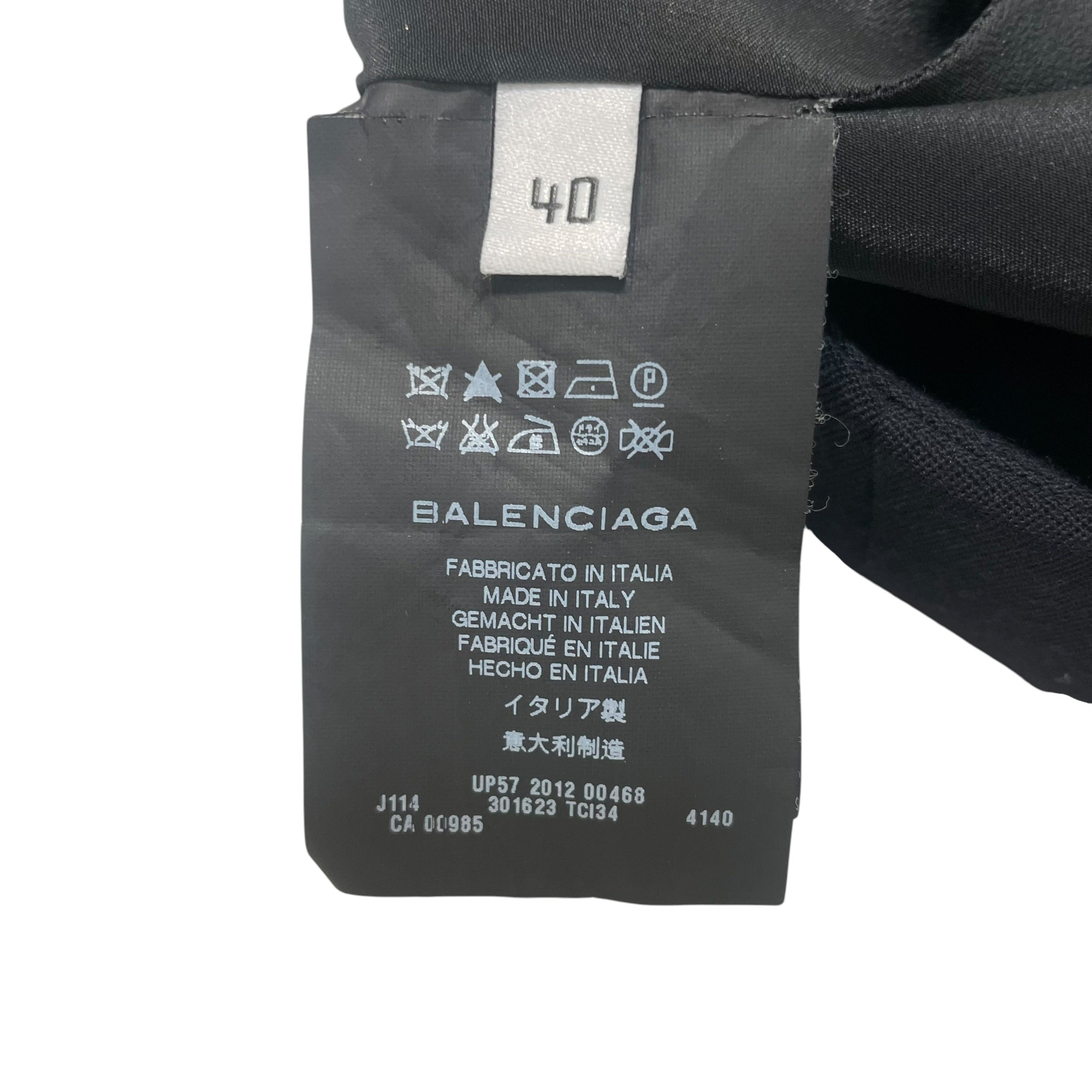 BALENCIAGA/Skirt/40/Cotton/NVY/ruched 2012 skirt view 4