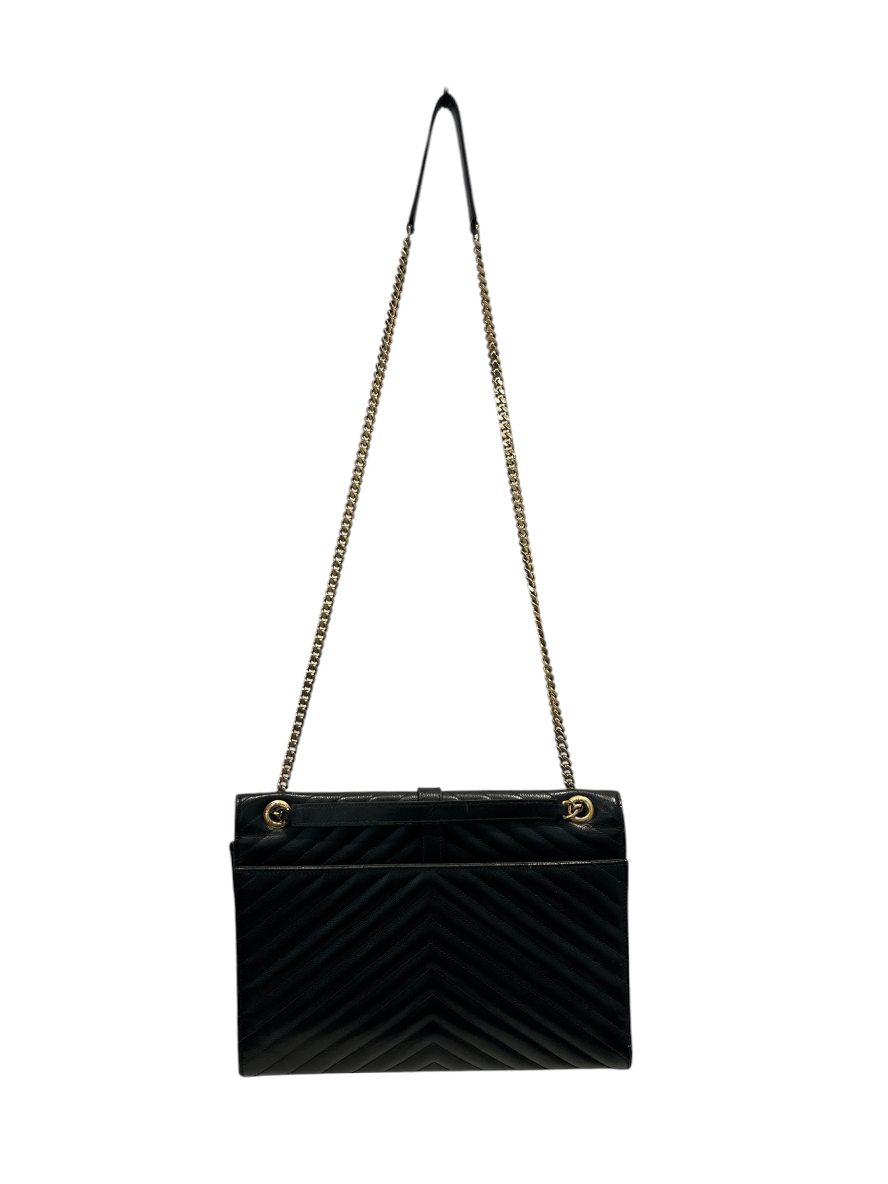 YVES SAINT LAURENT/Tote Bag/Leather/BLK/CHEVRONCAVIARLEATHERDVL354 view 2