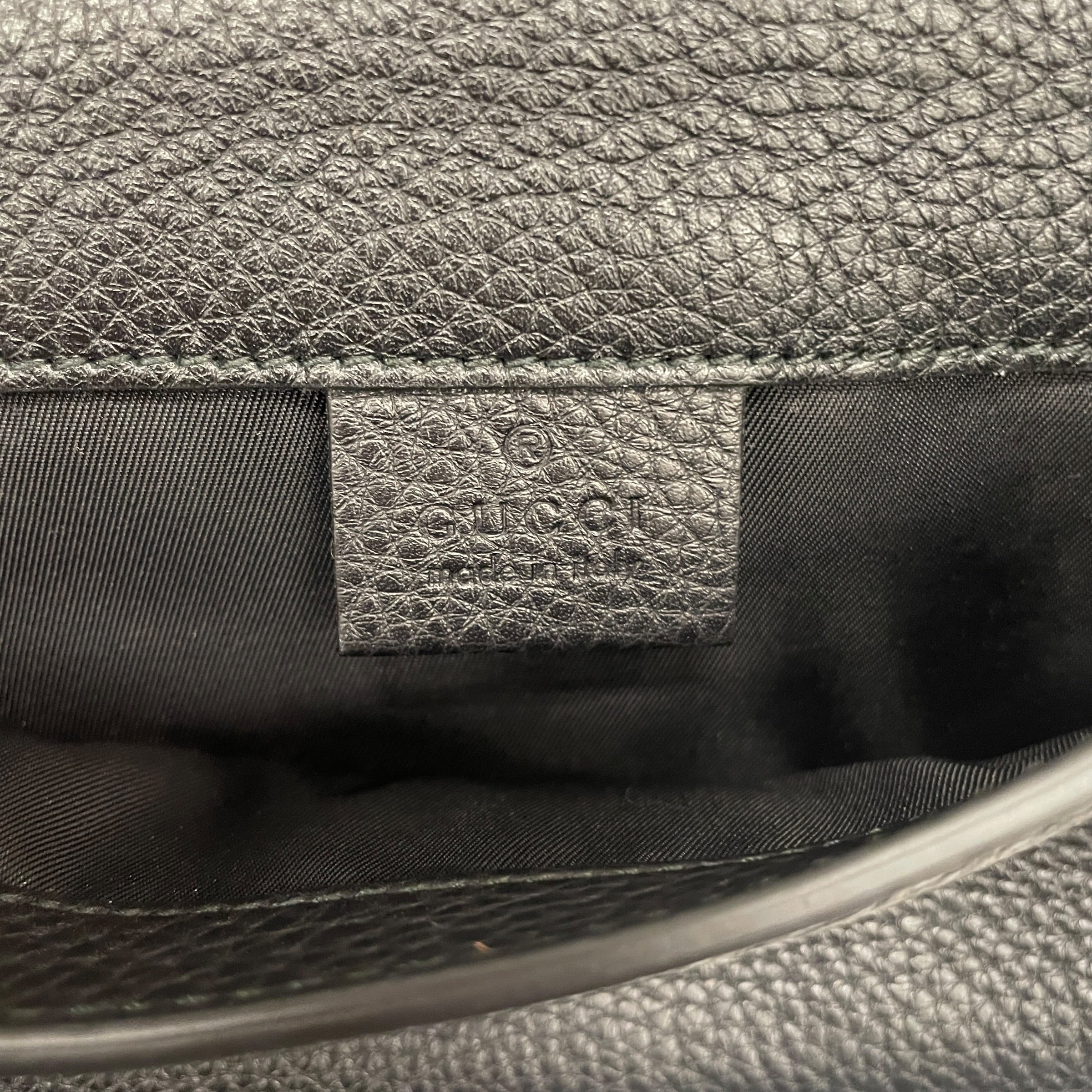 GUCCI/Bag/Leather/BLK/INTERLOCK GG SOHO/BELT BAG view 4