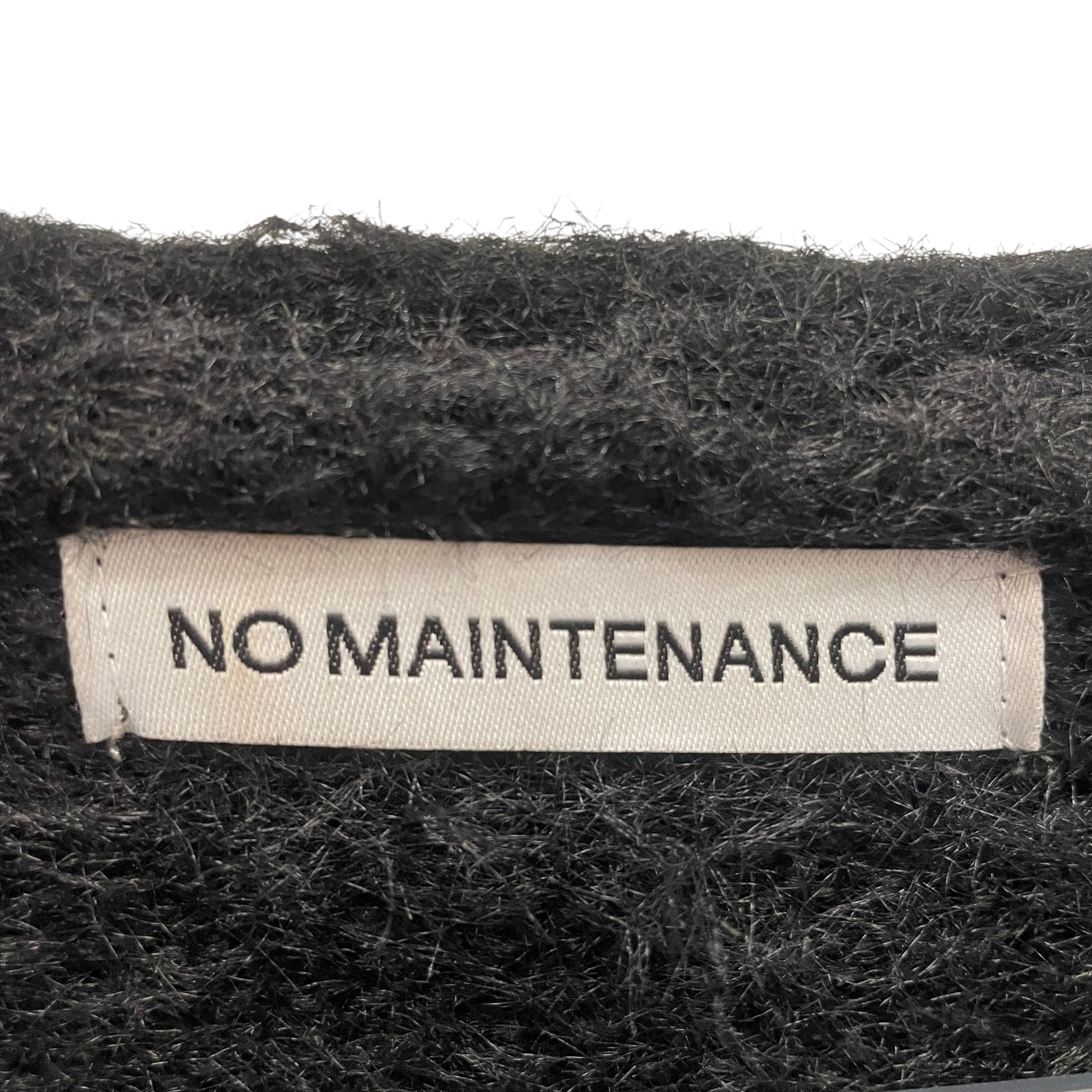 no maintenance/Cardigan/S/Cotton/BLK/ view 3