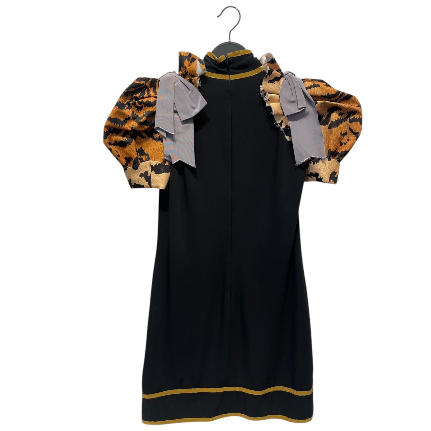 DSQUARED2/SS Dress/38/Polyester/BLK/CHEETAH SLEEVES view 2