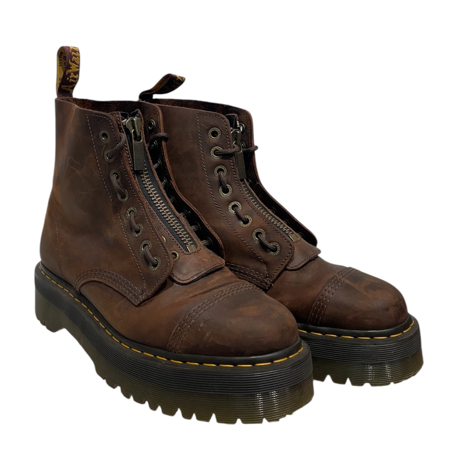 Dr.Martens/Boots/US 12/Leather/BRW/ view 1