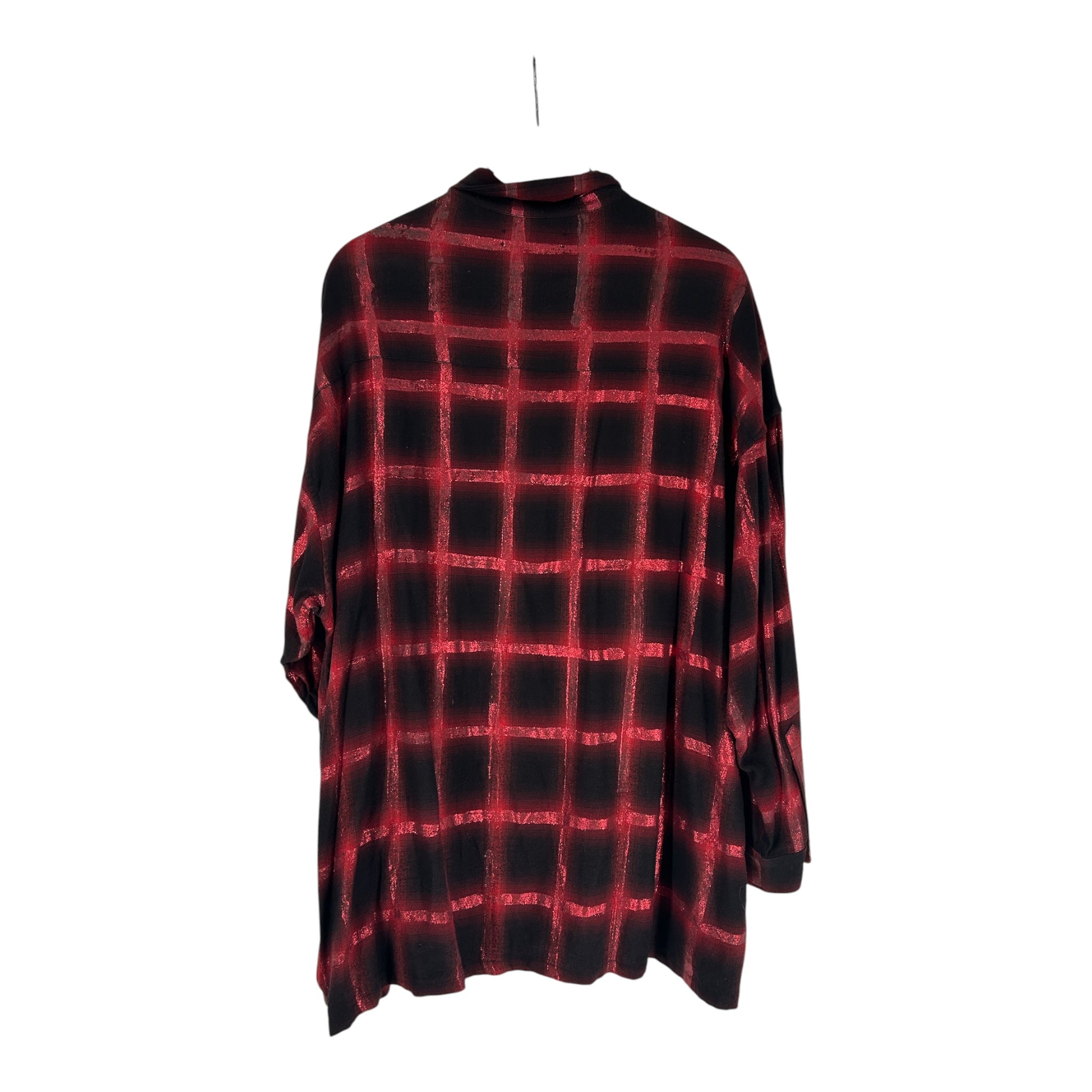 AMIRI/Flannel Shirt/M/Plaid/Cotton/RED/glitter view 2