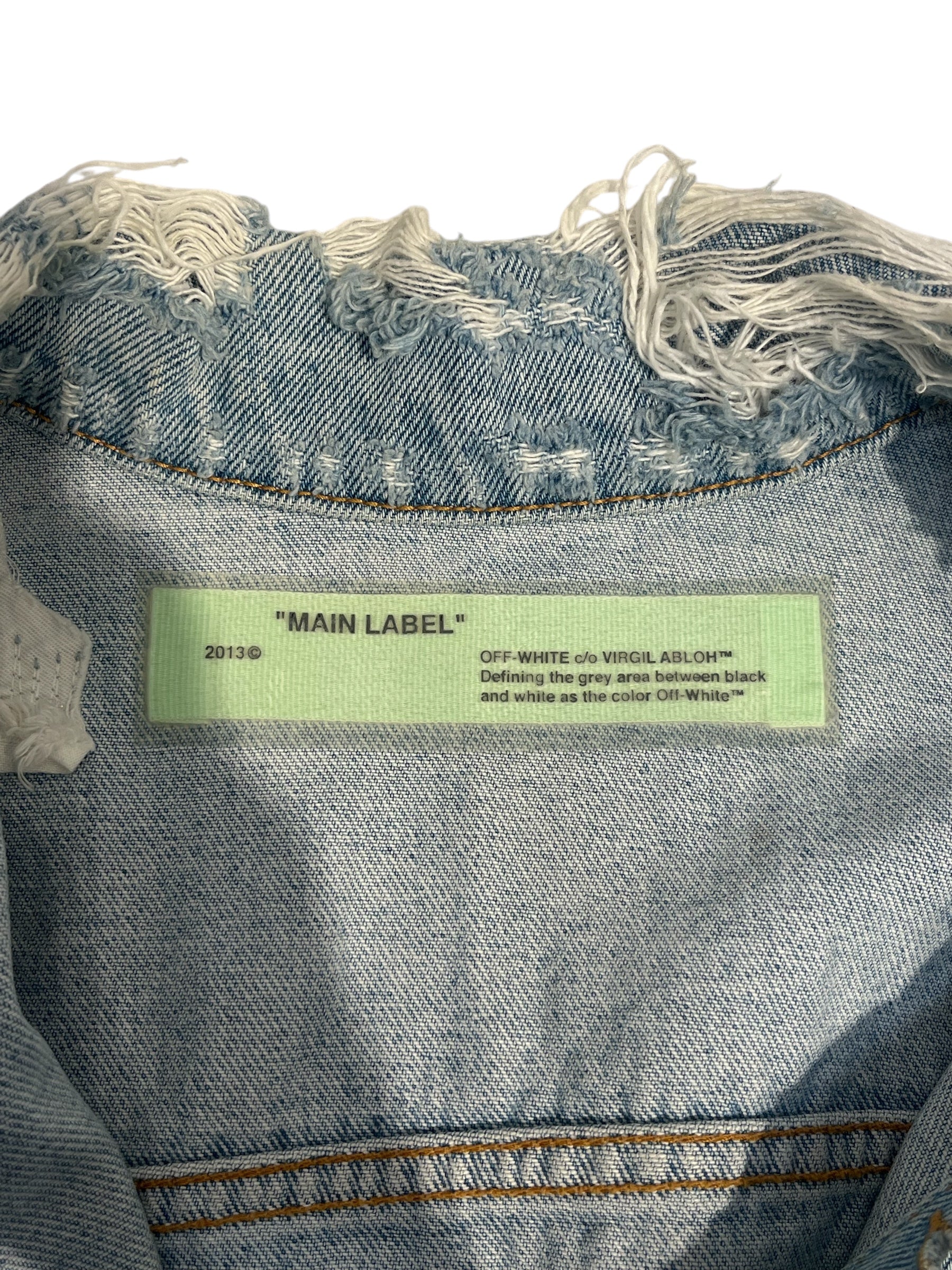 OFF-WHITE/Denim Jkt/S/Denim/BLU/TERMPERATURE view 3