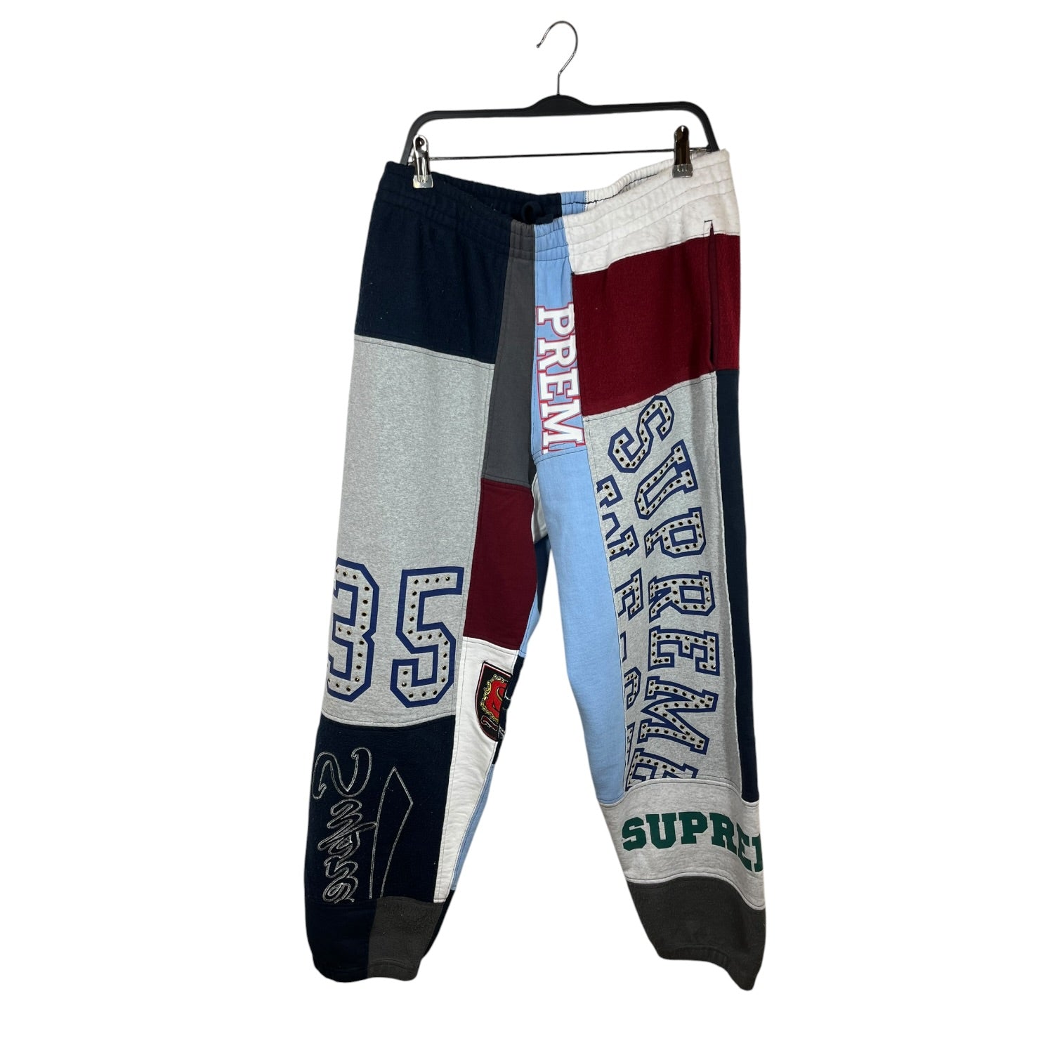 Supreme/Pants/L/Cotton/GRY/All Over Print/SS25 patchwork sweats view 1