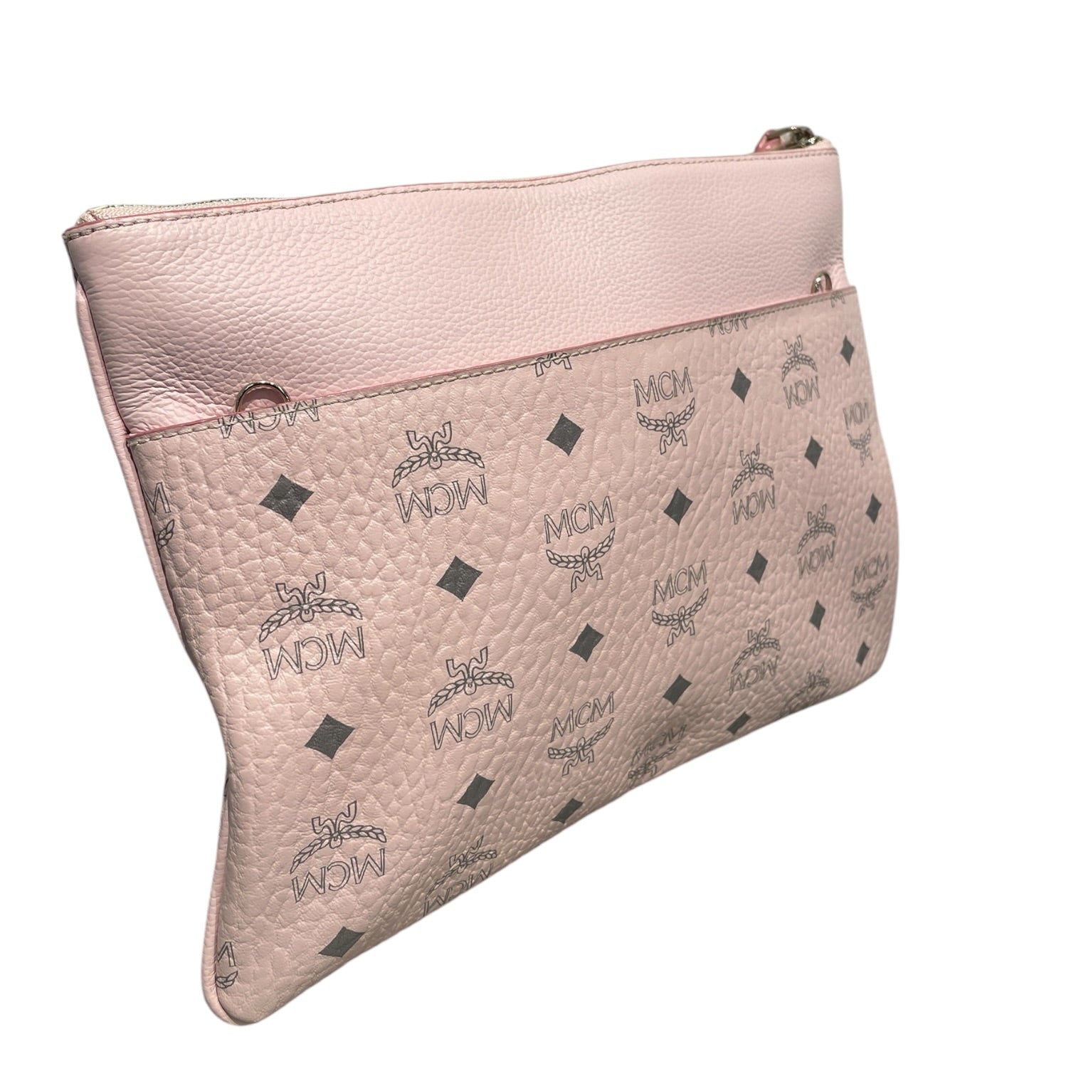 MCM/Pouch/Leather/PNK/Pink Medum Visetos Pouch view 6