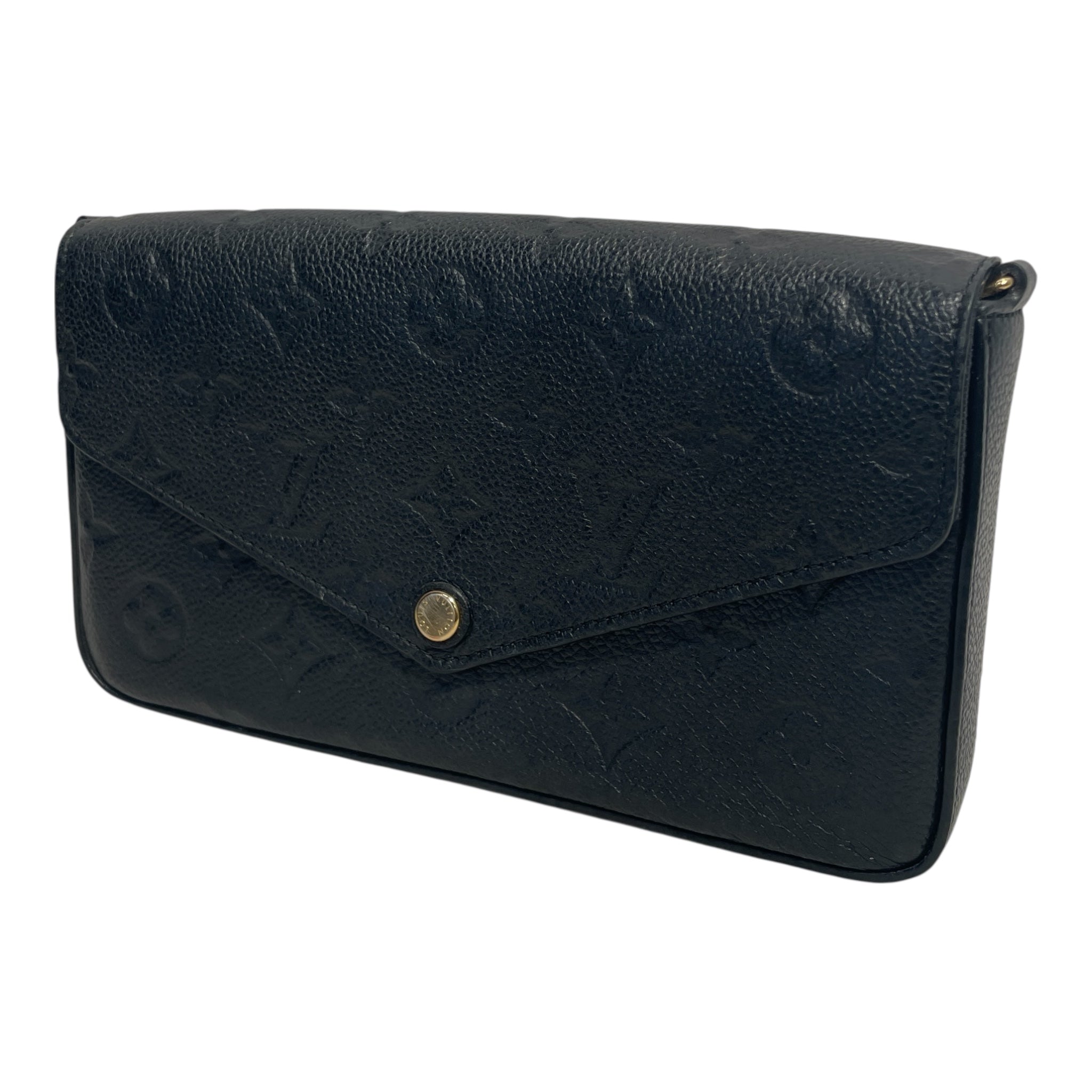 LOUIS VUITTON/Cross Body Bag/Monogram/Leather/BLK/POCHETTE EMPREINTE FELICE view 1