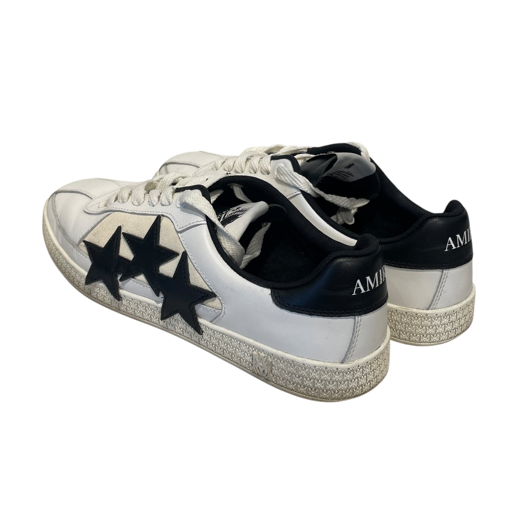 AMIRI/Low-Sneakers/US 12/Leather/WHT/PACIFIC LOW BLACK STARS view 2