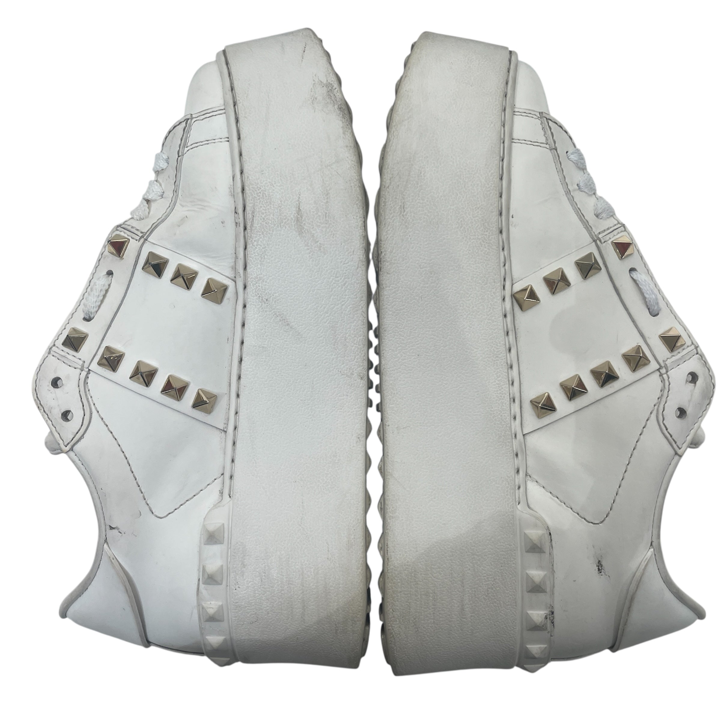 VALENTINO/Low-Sneakers/EU 37/Leather/WHT/Garavni Rock Stud view 4