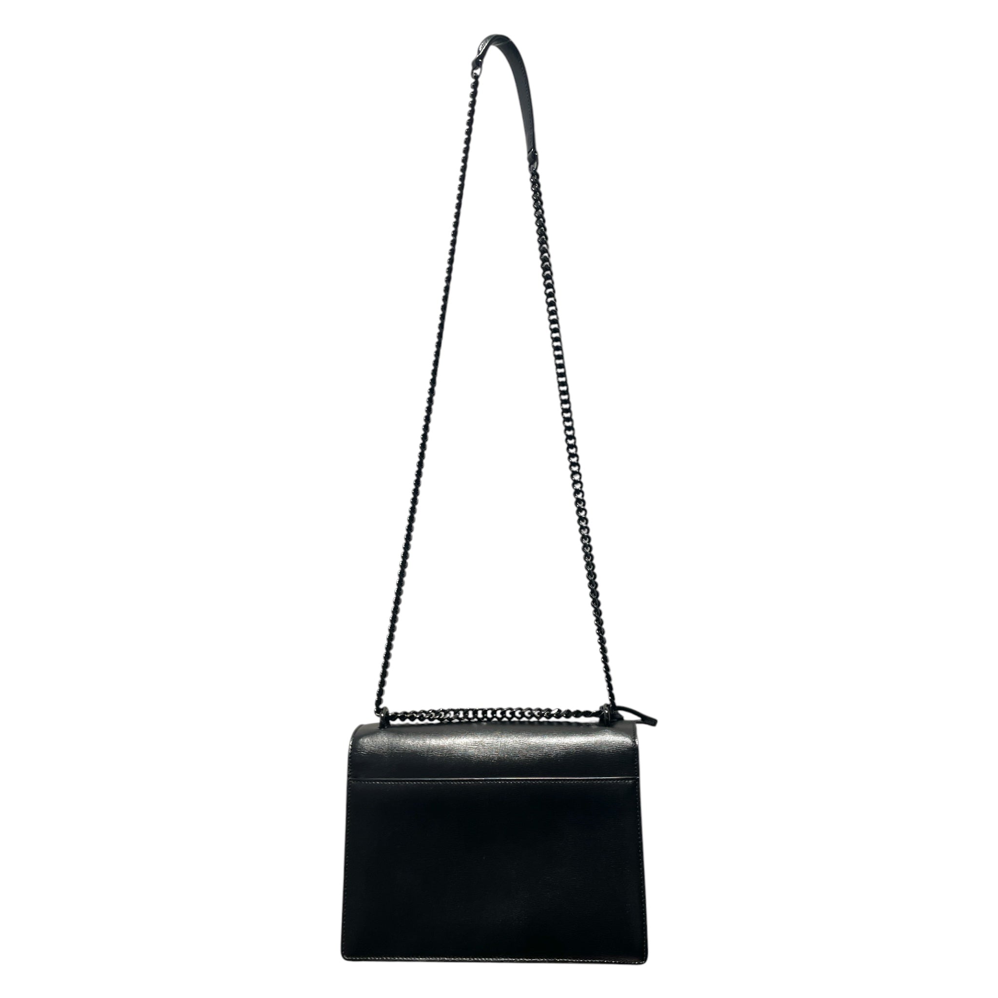 SAINT LAURENT/Cross Body Bag/Stripe/Leather/BLK/Medium Sunset Chain shoulderba view 2