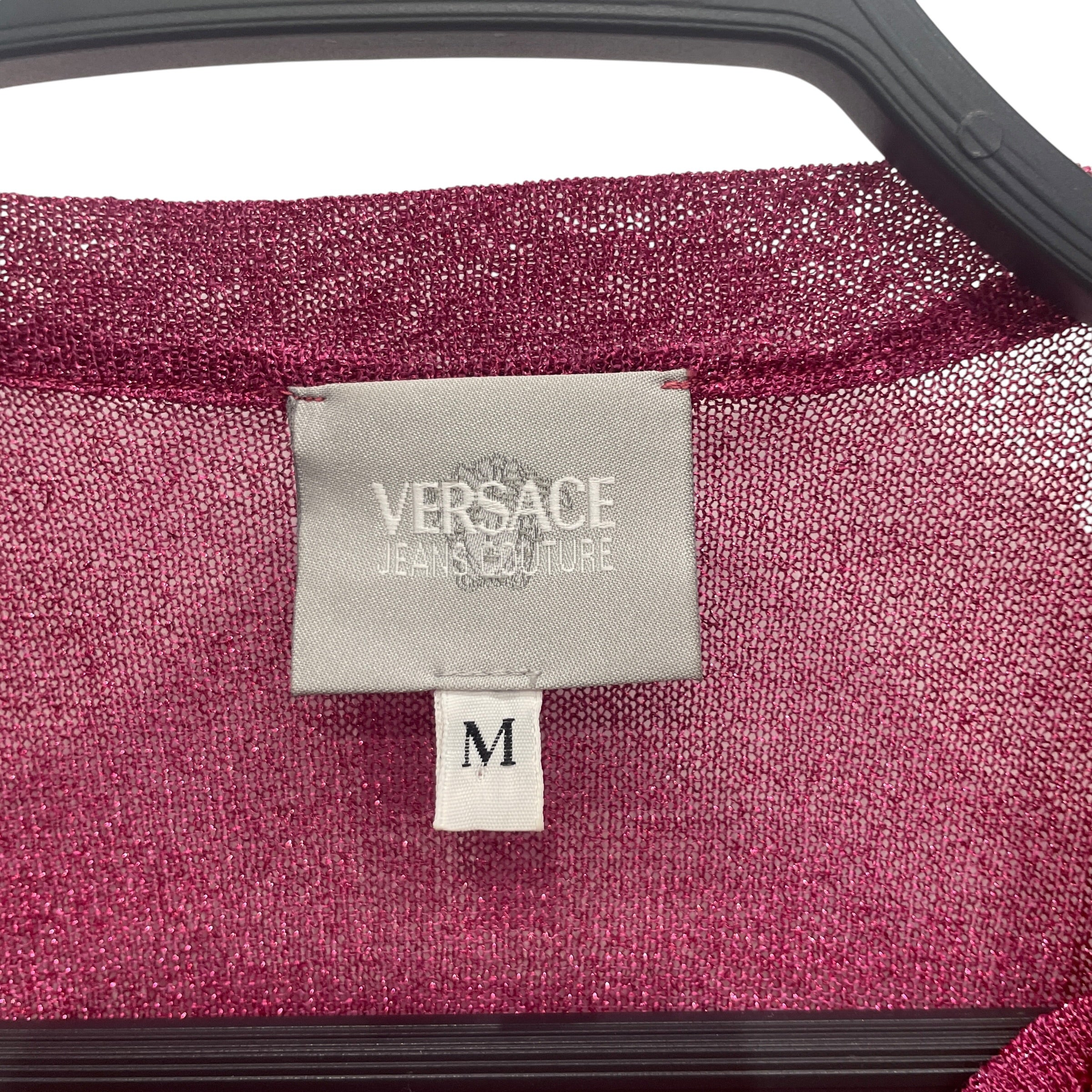 VERSACE/Vintage/T-Shirt/M/Rayon/ORN/SPARKLY PINK BACK PANEL view 3