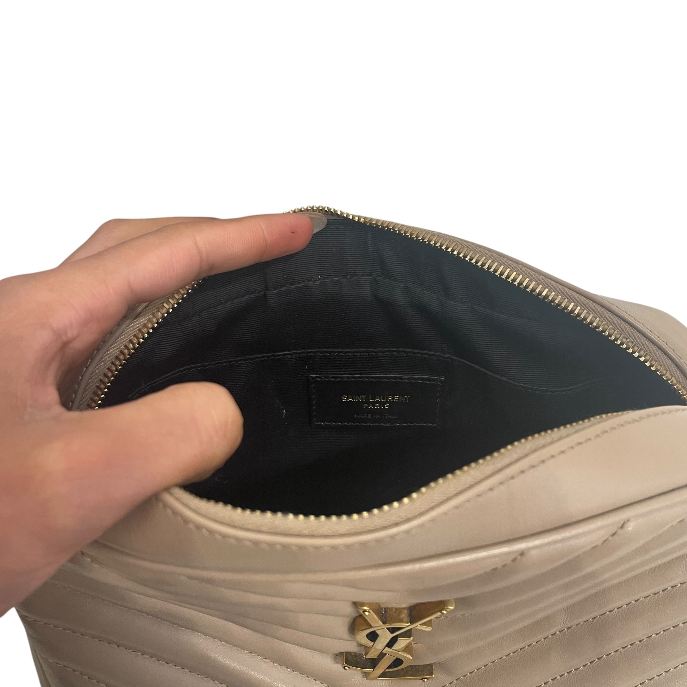 YVES SAINT LAURENT/Bag/Leather/BEG/LOULEATHER view 5