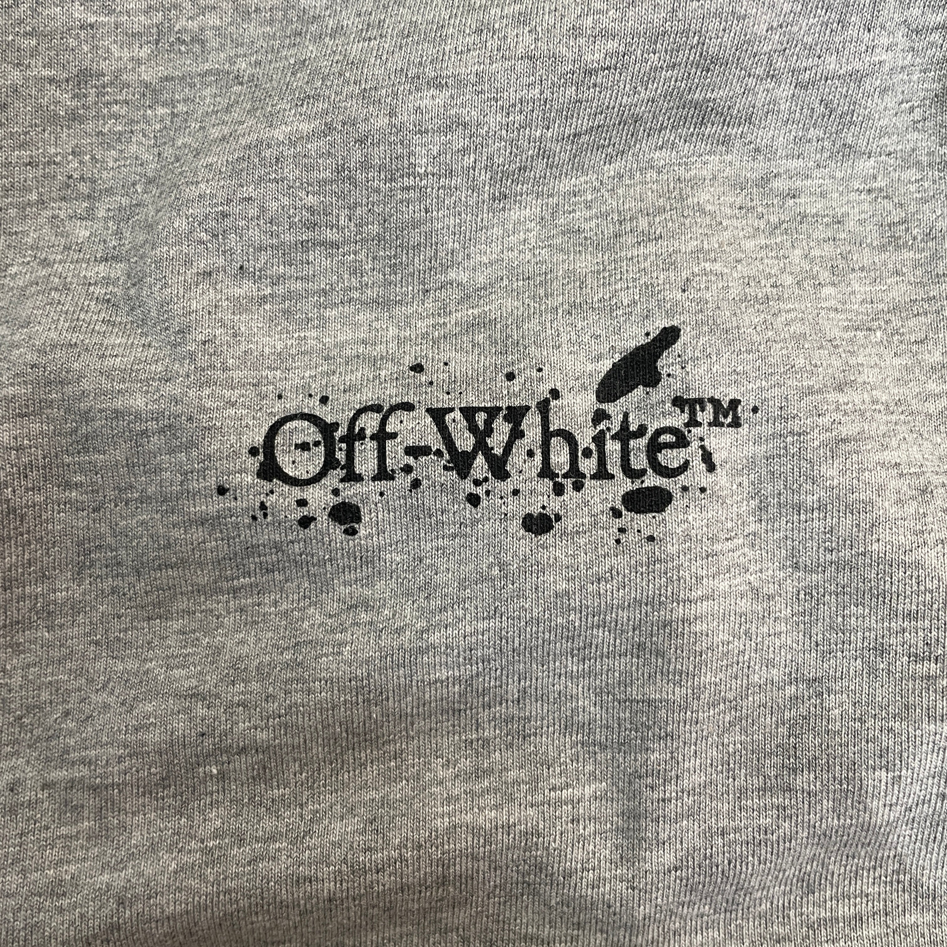 OFF-WHITE/T-Shirt/L/Cotton/GRY/SPLATTER view 6